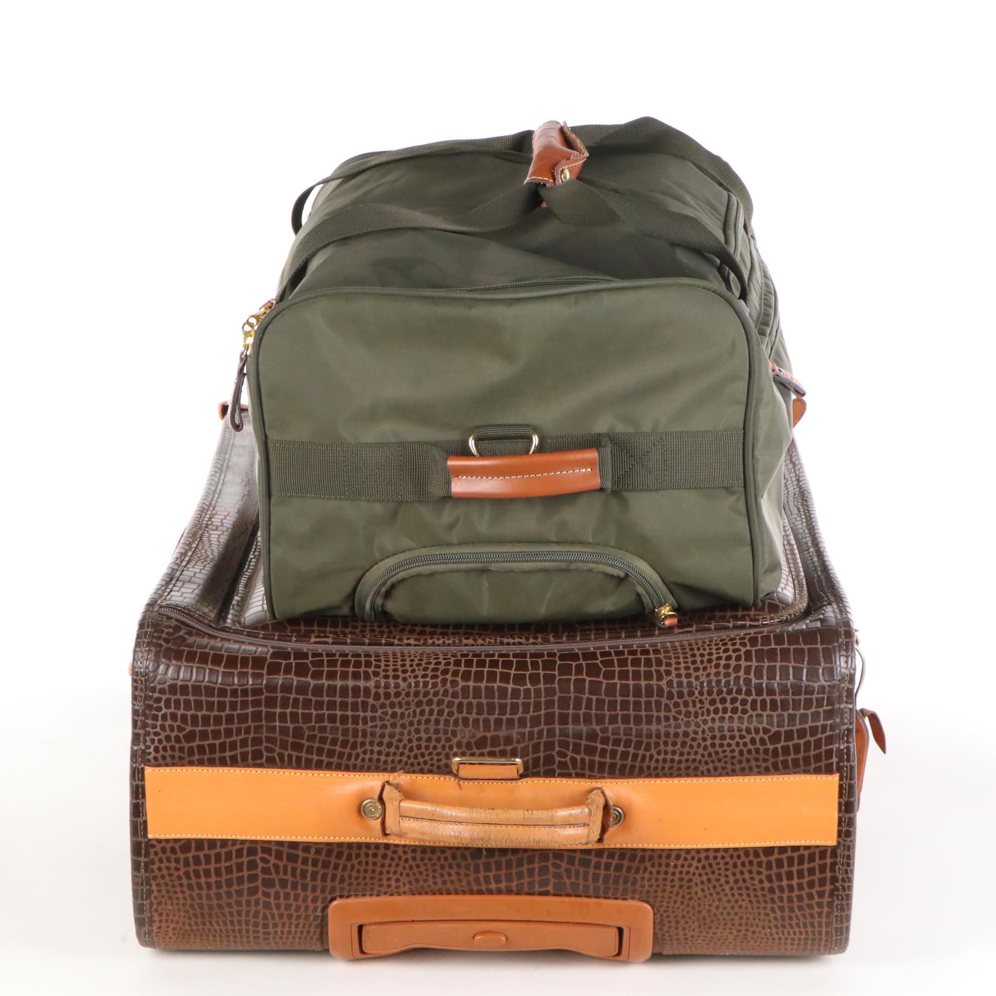 Bric's My Safari 18" Duffle Bag, 28" Expandable Spinner Luggage, Rolling Duffle