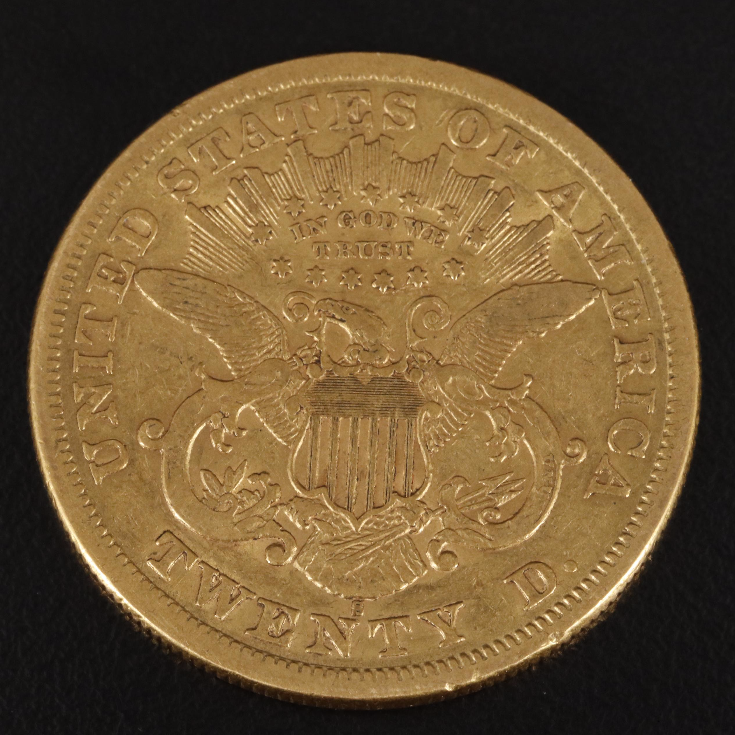 1875-S Liberty Head $20 Gold Coin