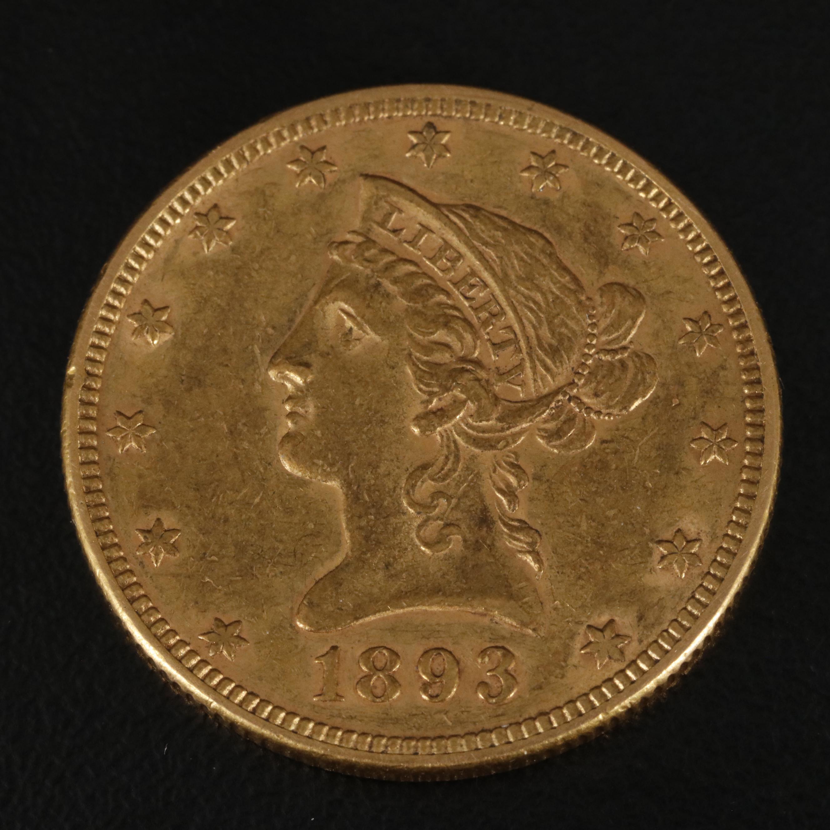 1893 Liberty Head $10 Gold Eagle