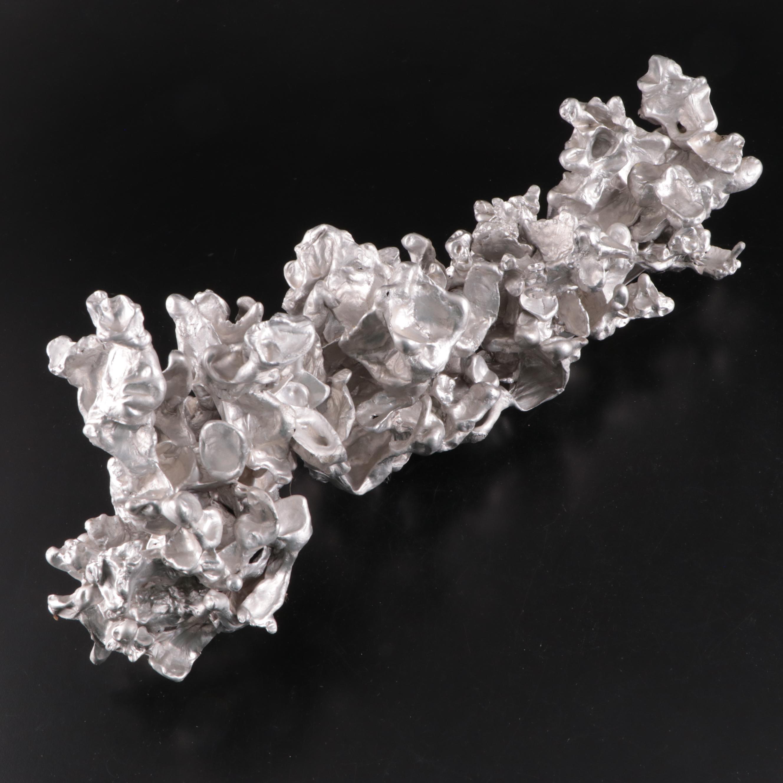 Metal Alloy Abstract "Backbone" Sculpture, 20th Century