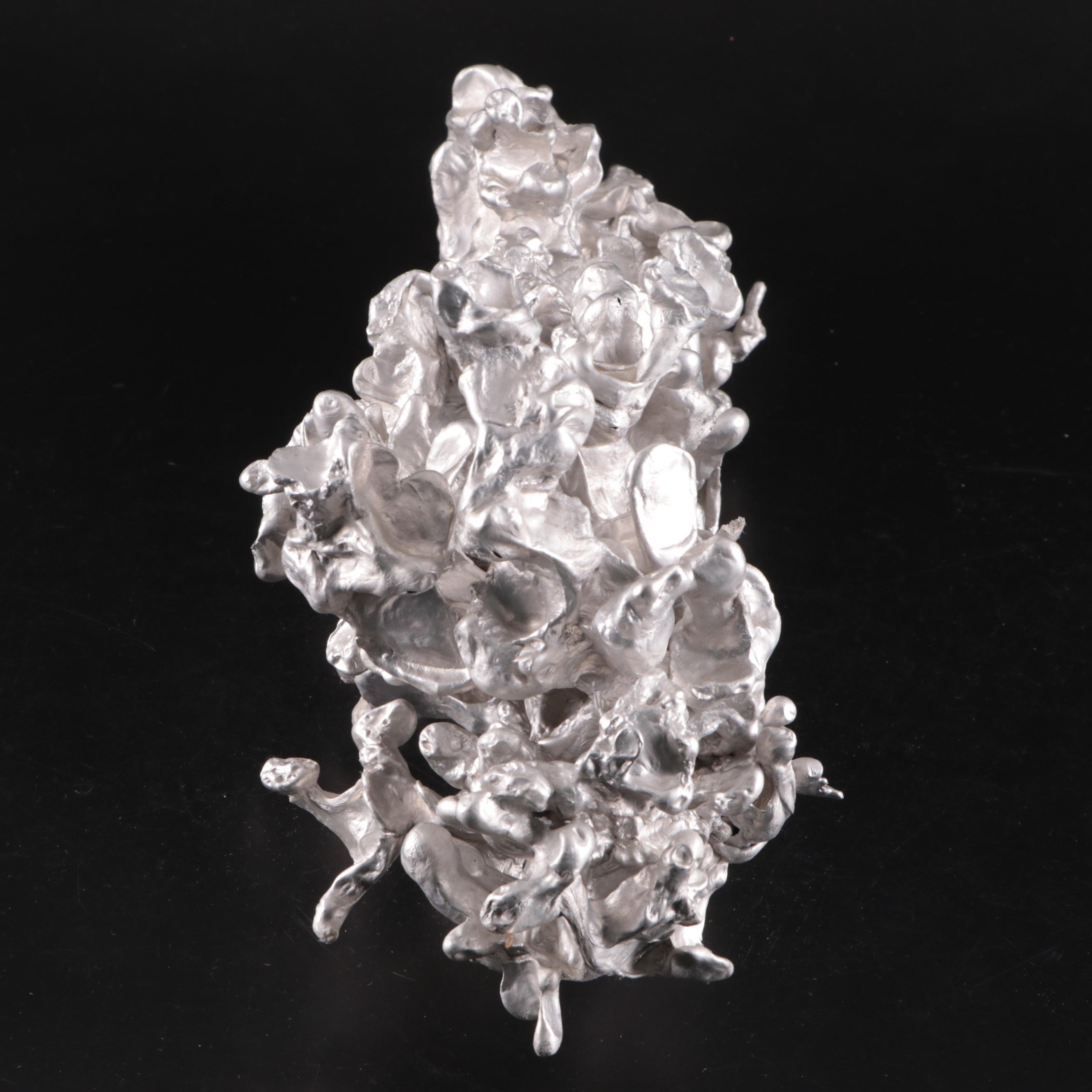 Metal Alloy Abstract "Backbone" Sculpture, 20th Century