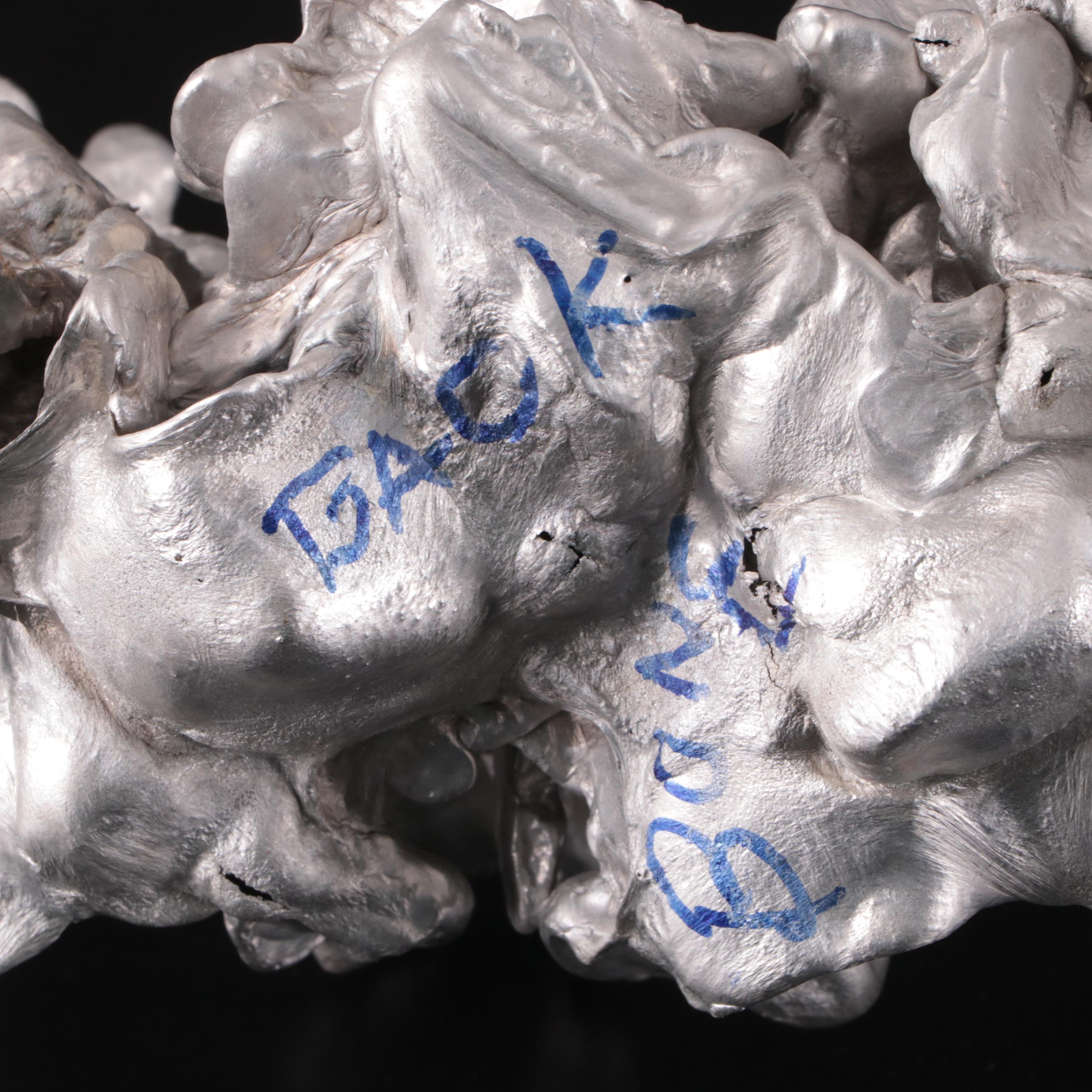 Metal Alloy Abstract "Backbone" Sculpture, 20th Century