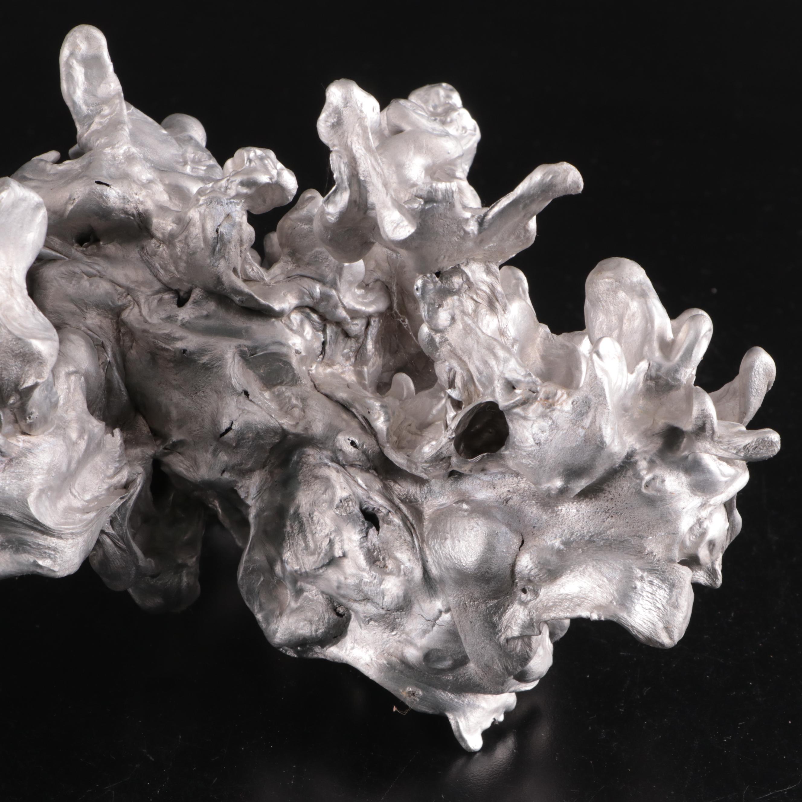 Metal Alloy Abstract "Backbone" Sculpture, 20th Century