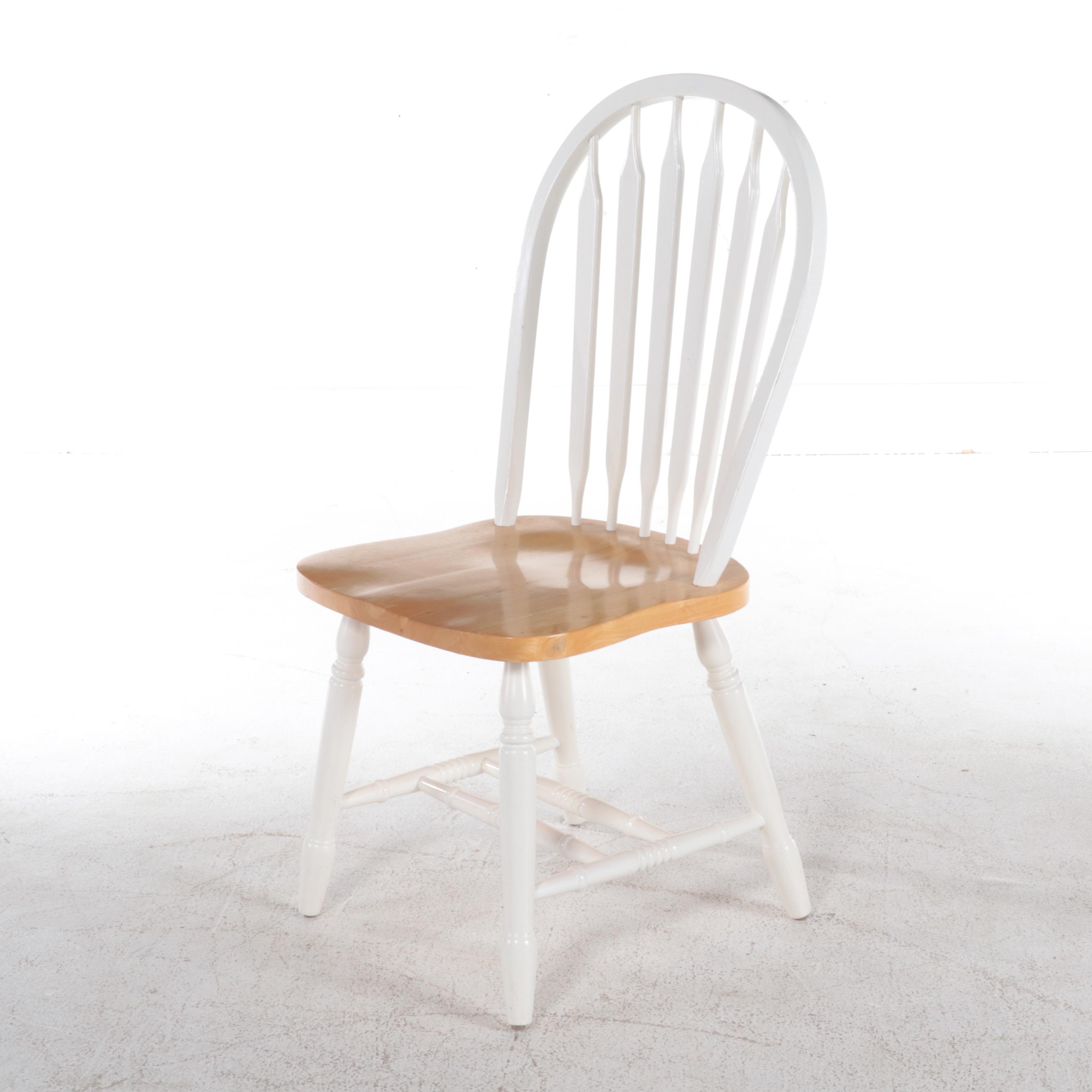 Oak Clawfoot Pedestal Dining Table with Two Chairs