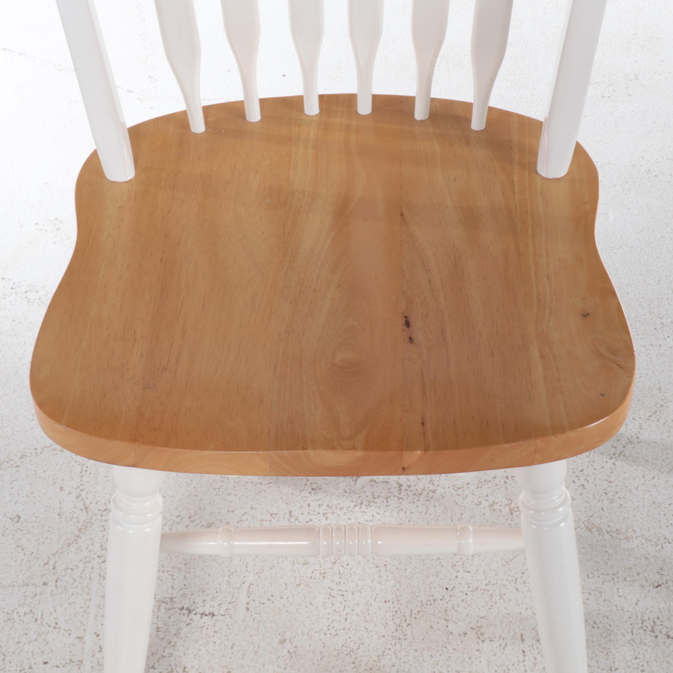 Oak Clawfoot Pedestal Dining Table with Two Chairs