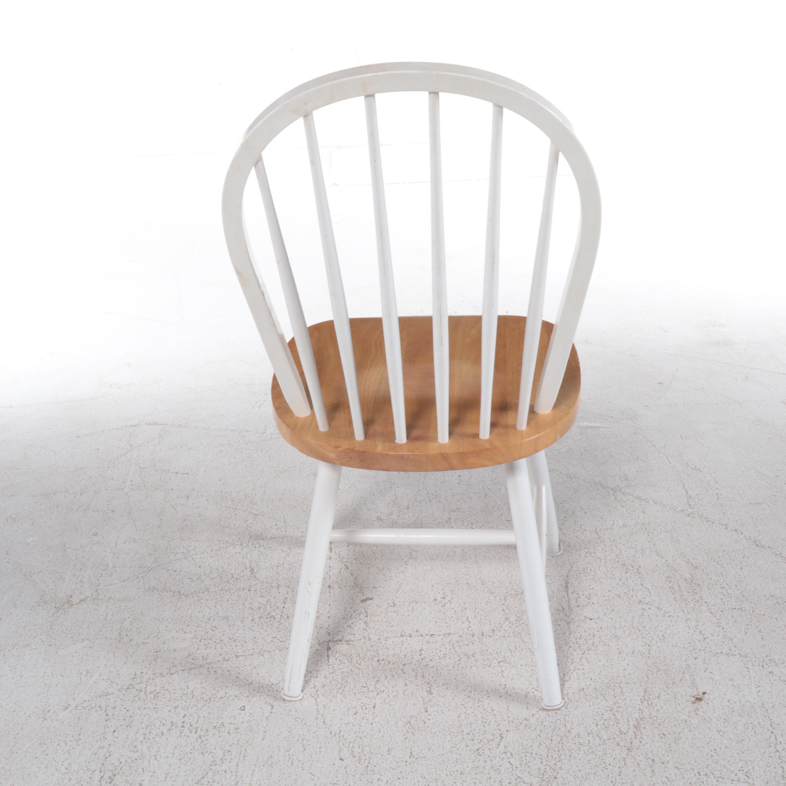 Oak Clawfoot Pedestal Dining Table with Two Chairs