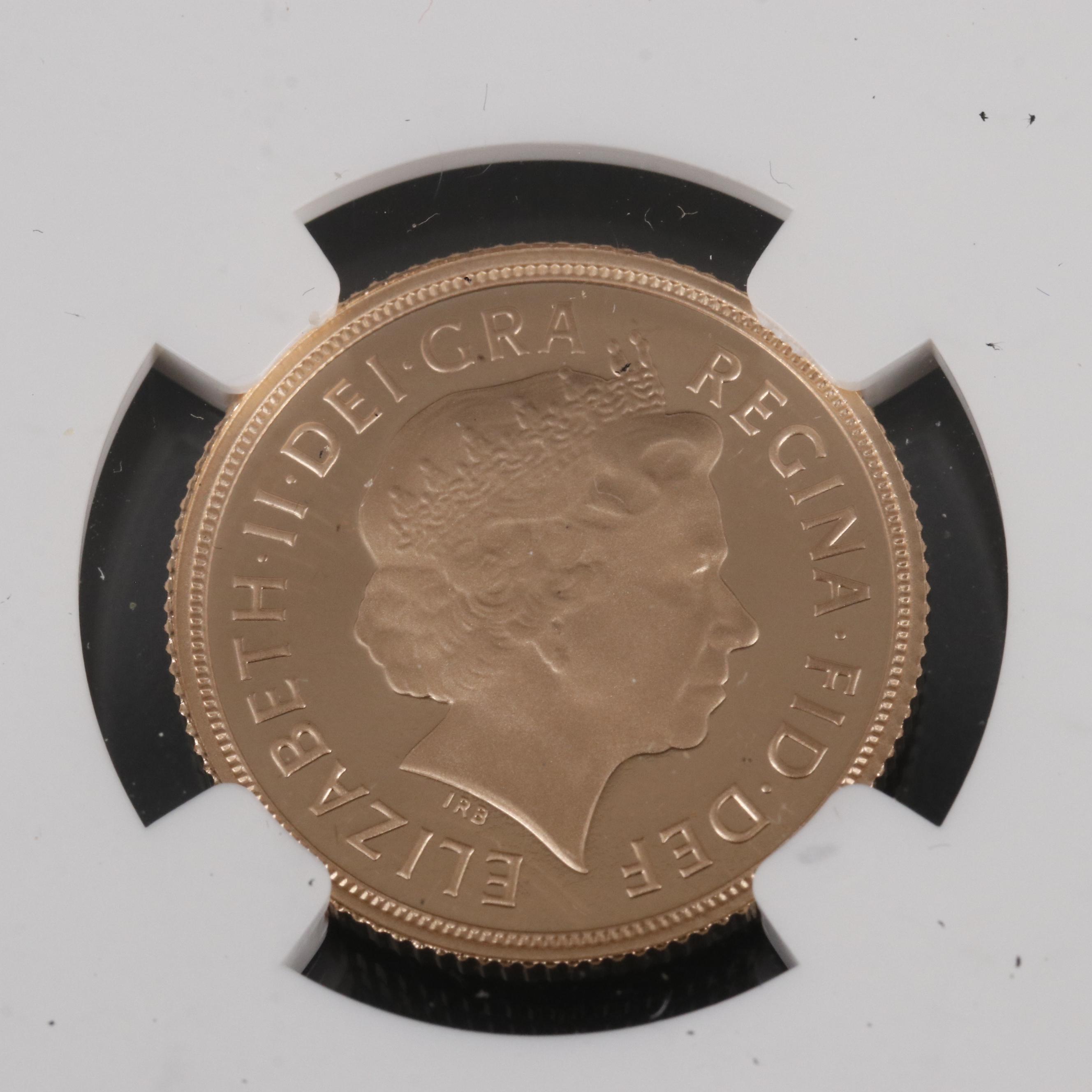 NGC PF70 Ultra Cameo 2015 British Gold Sovereign