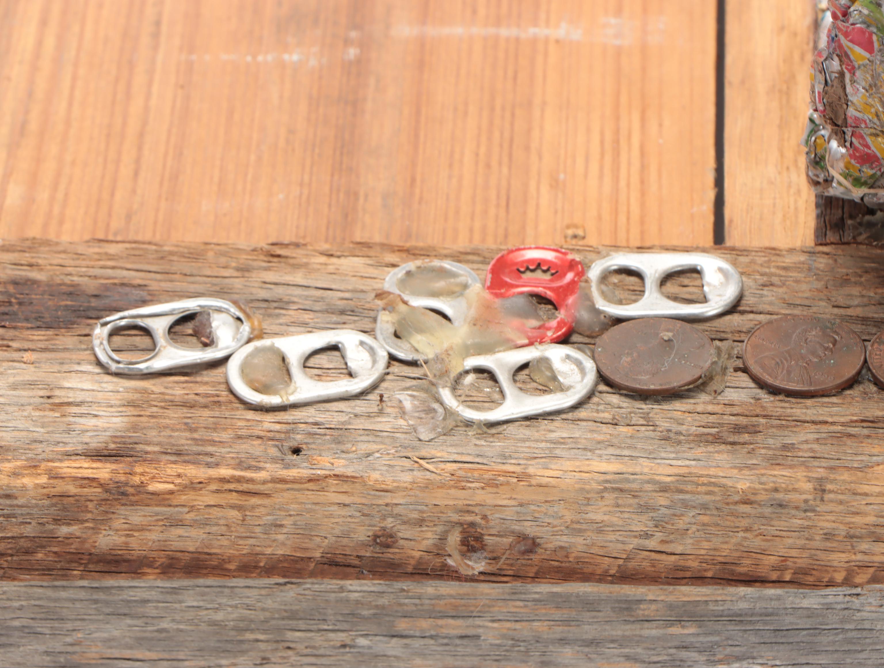 Adjustable Compacted Aluminum Can Cube Coffee Table