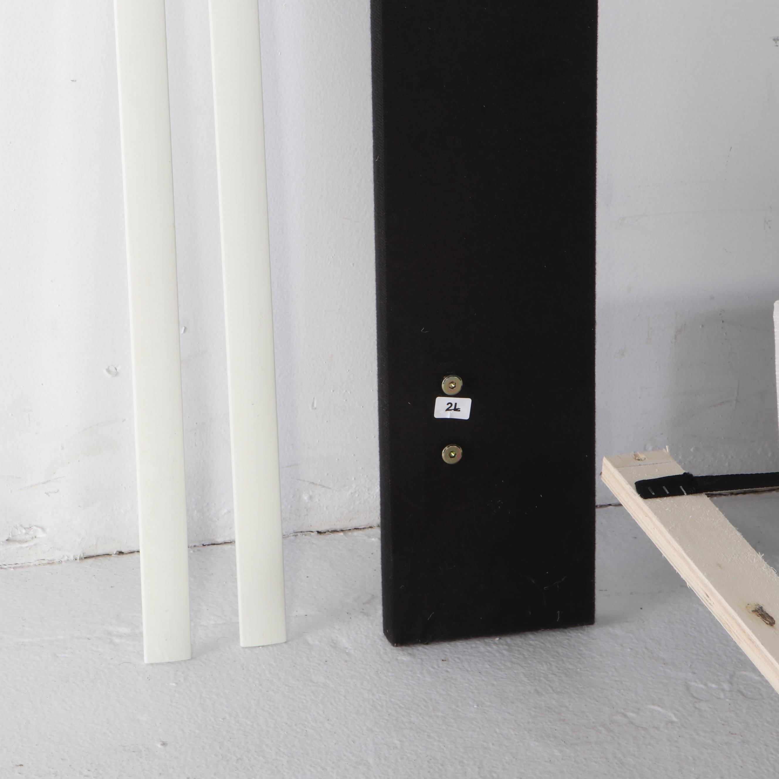 Contemporary Fabric Upholstered Full Size Bed with Nailhead Trim