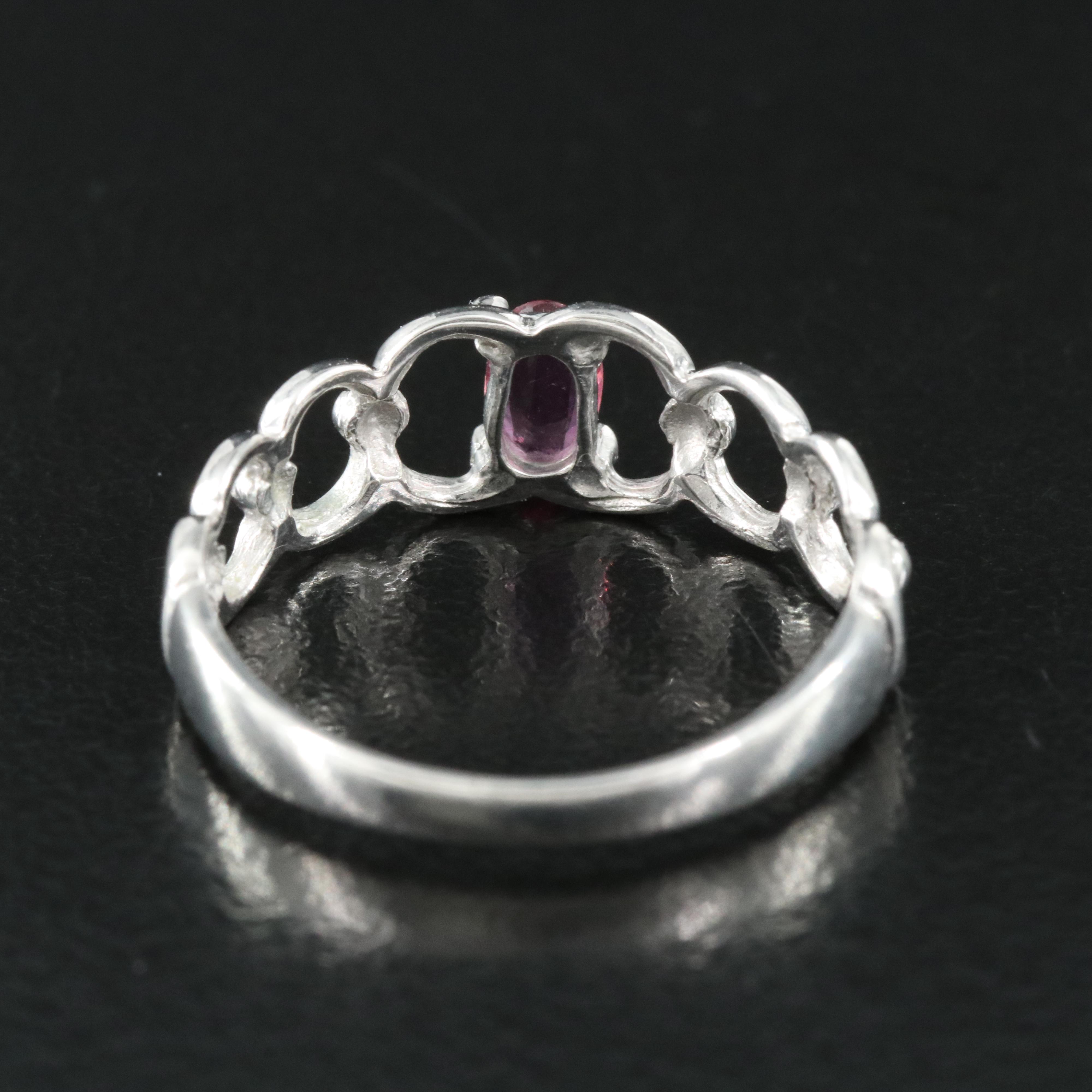 Platinum Ruby Ring