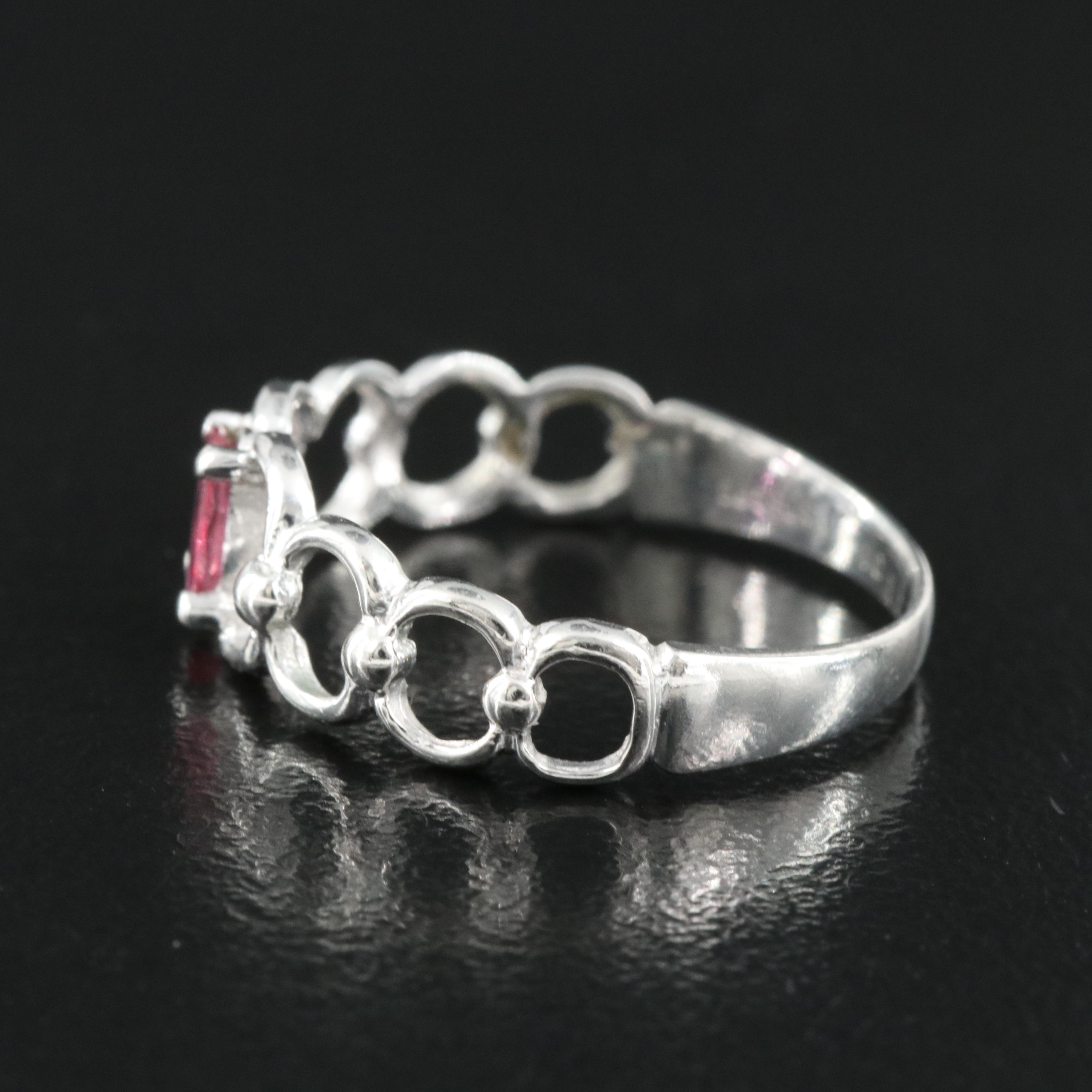 Platinum Ruby Ring