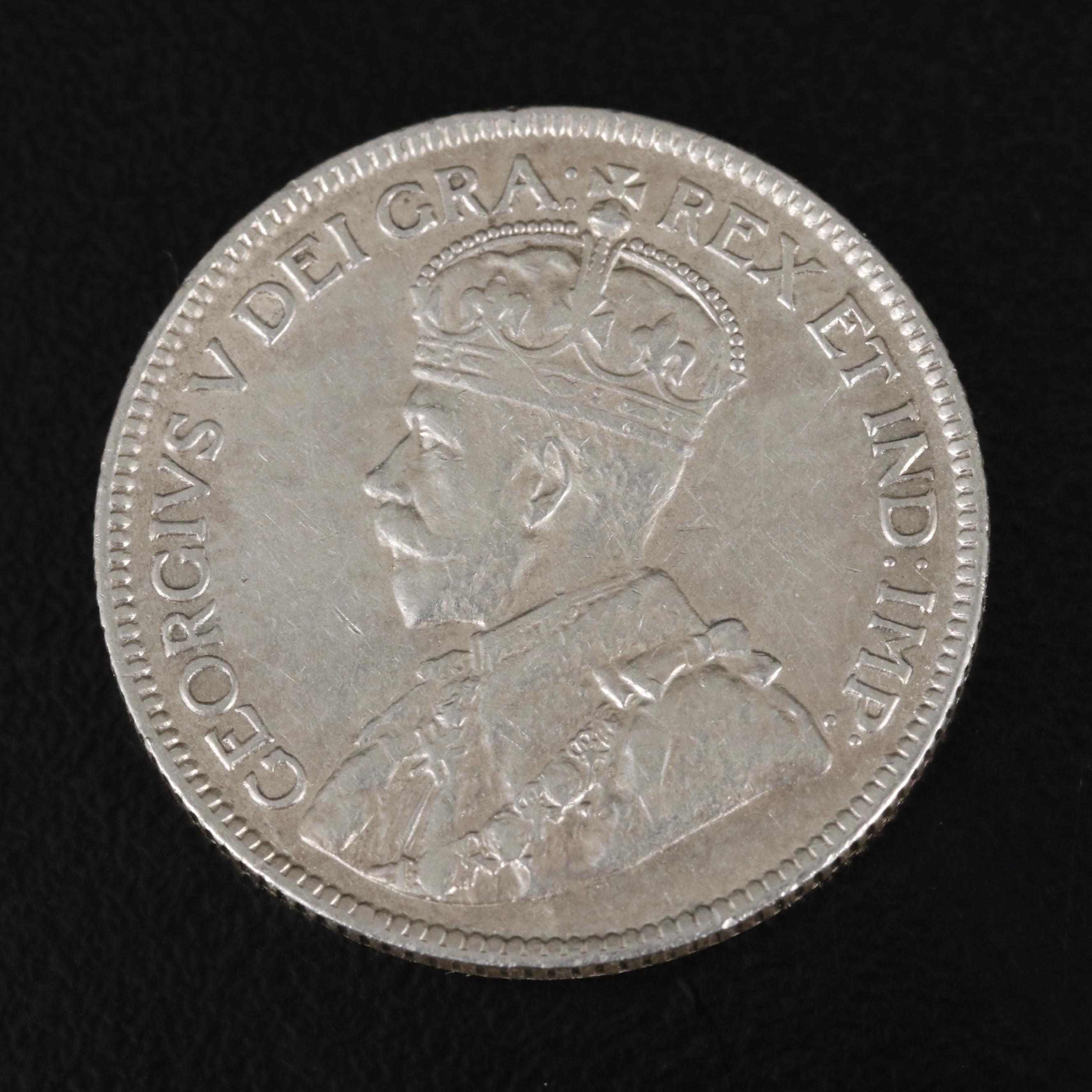 Group of Five Newfoundland Silver Coins