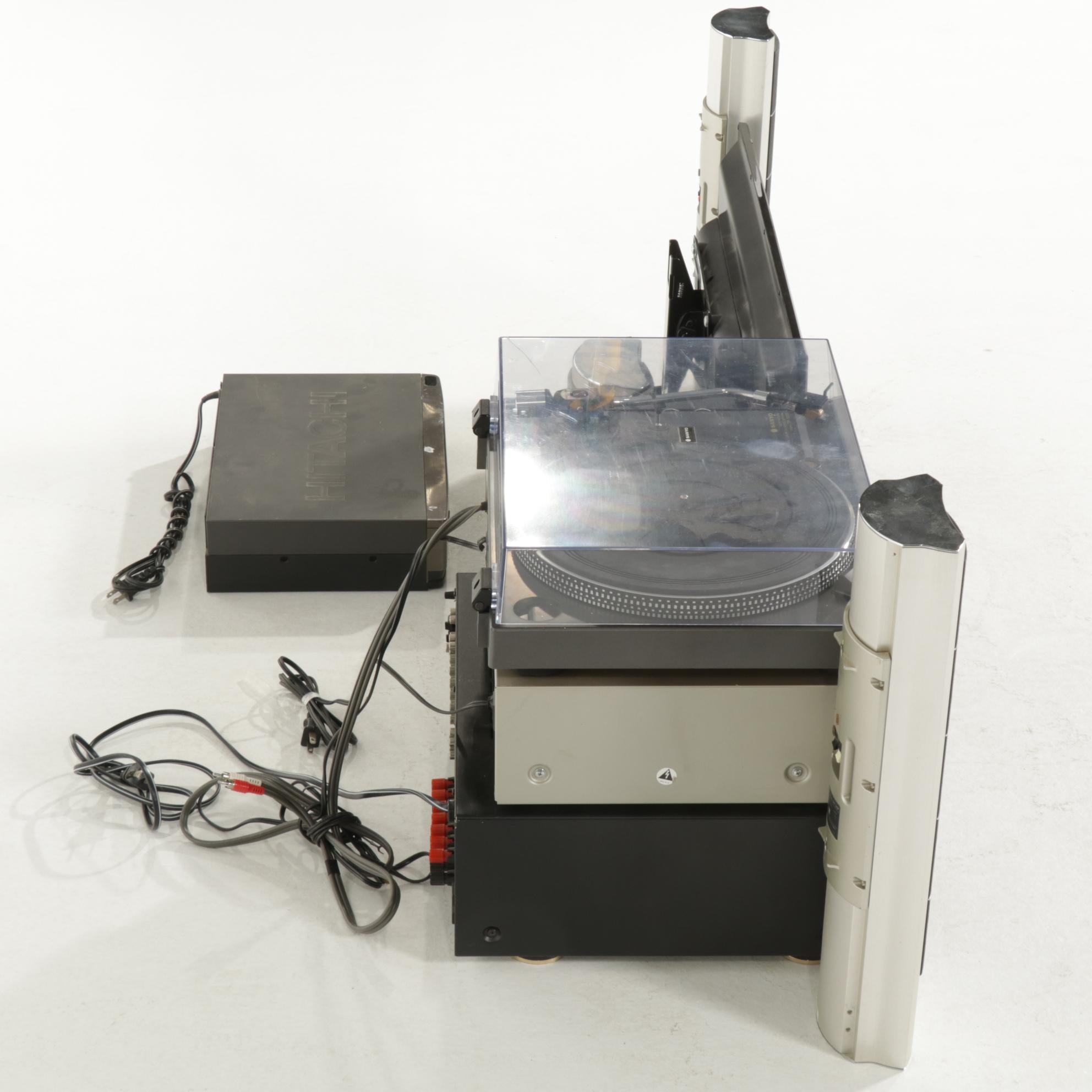 Stereo Components, Insignia Television and ONKYO Speakers