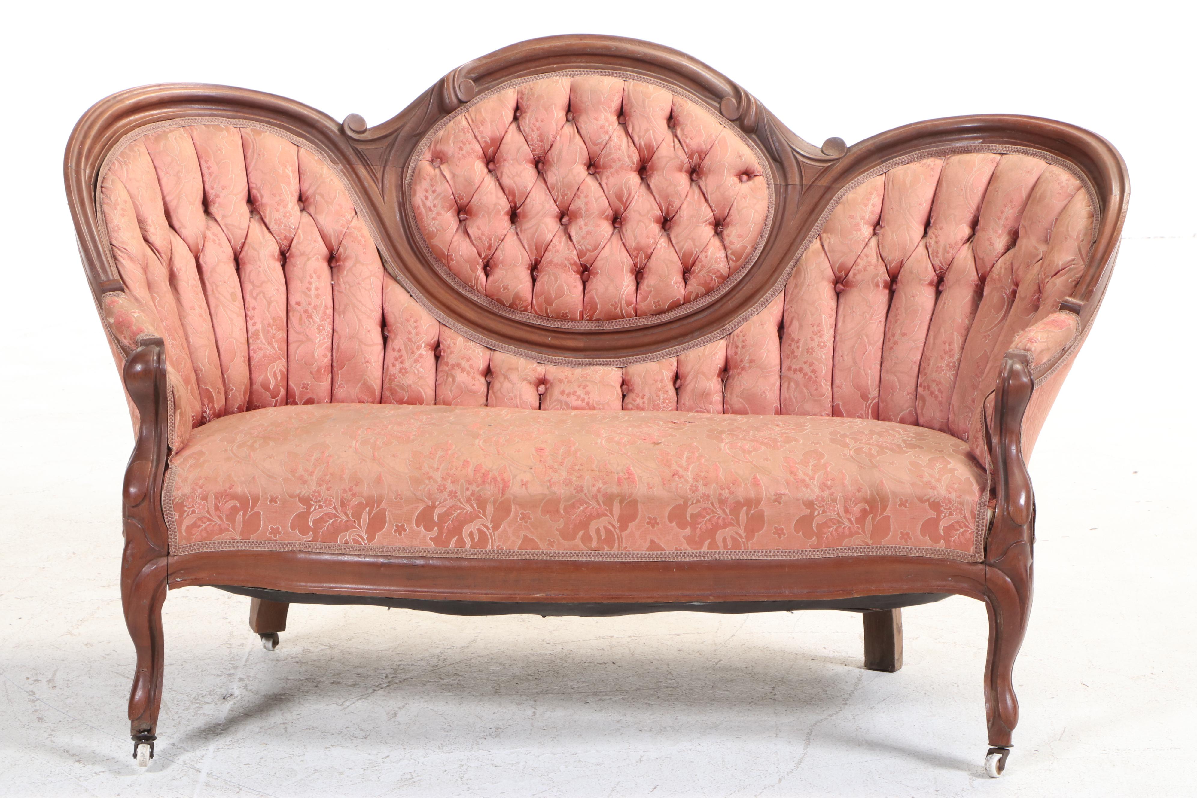 Assembled Three-Piece Rococo Revival Parlor Suite, Late 19th Century and Later