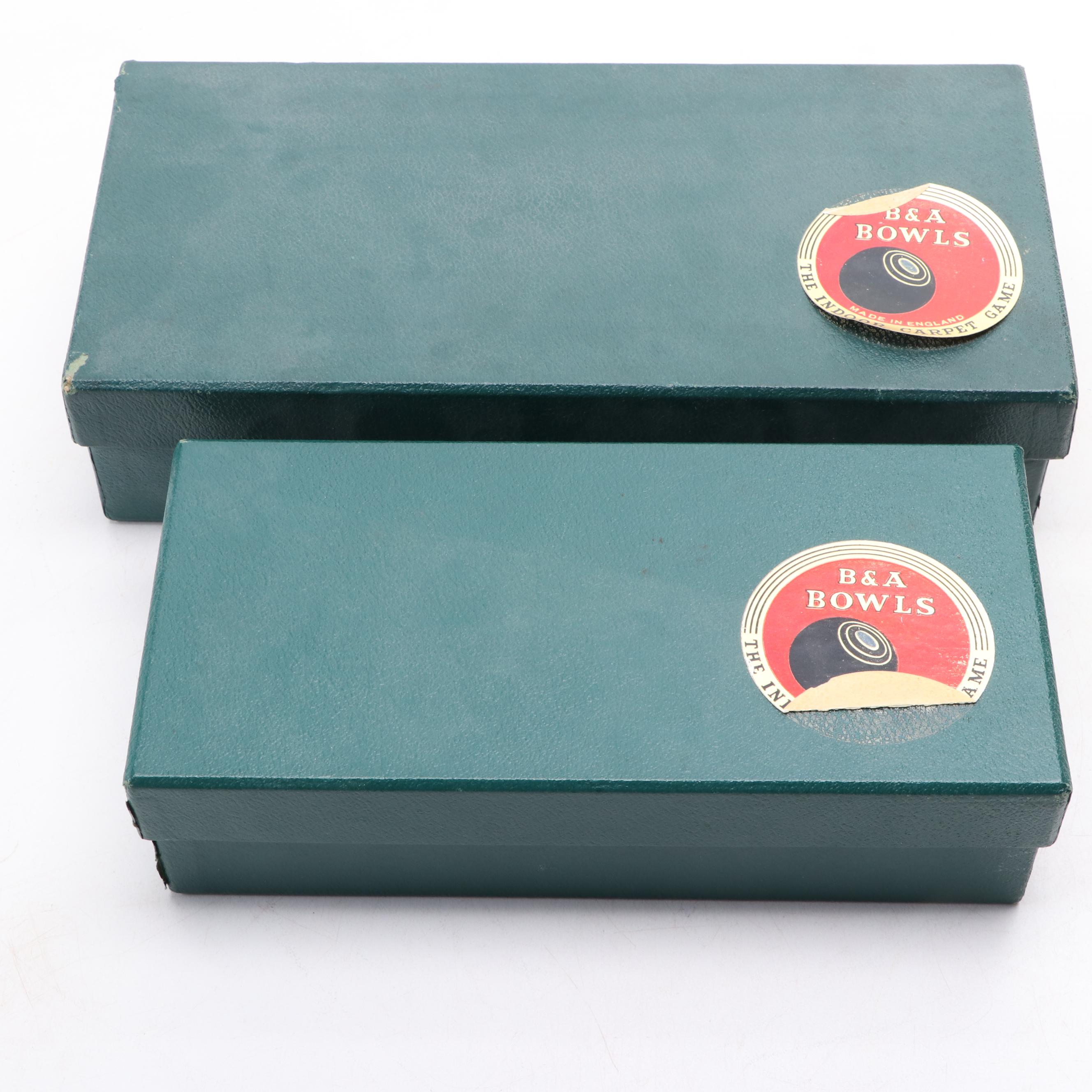 B&A Carpet Bowls Indoor Game, Mid-20th Century