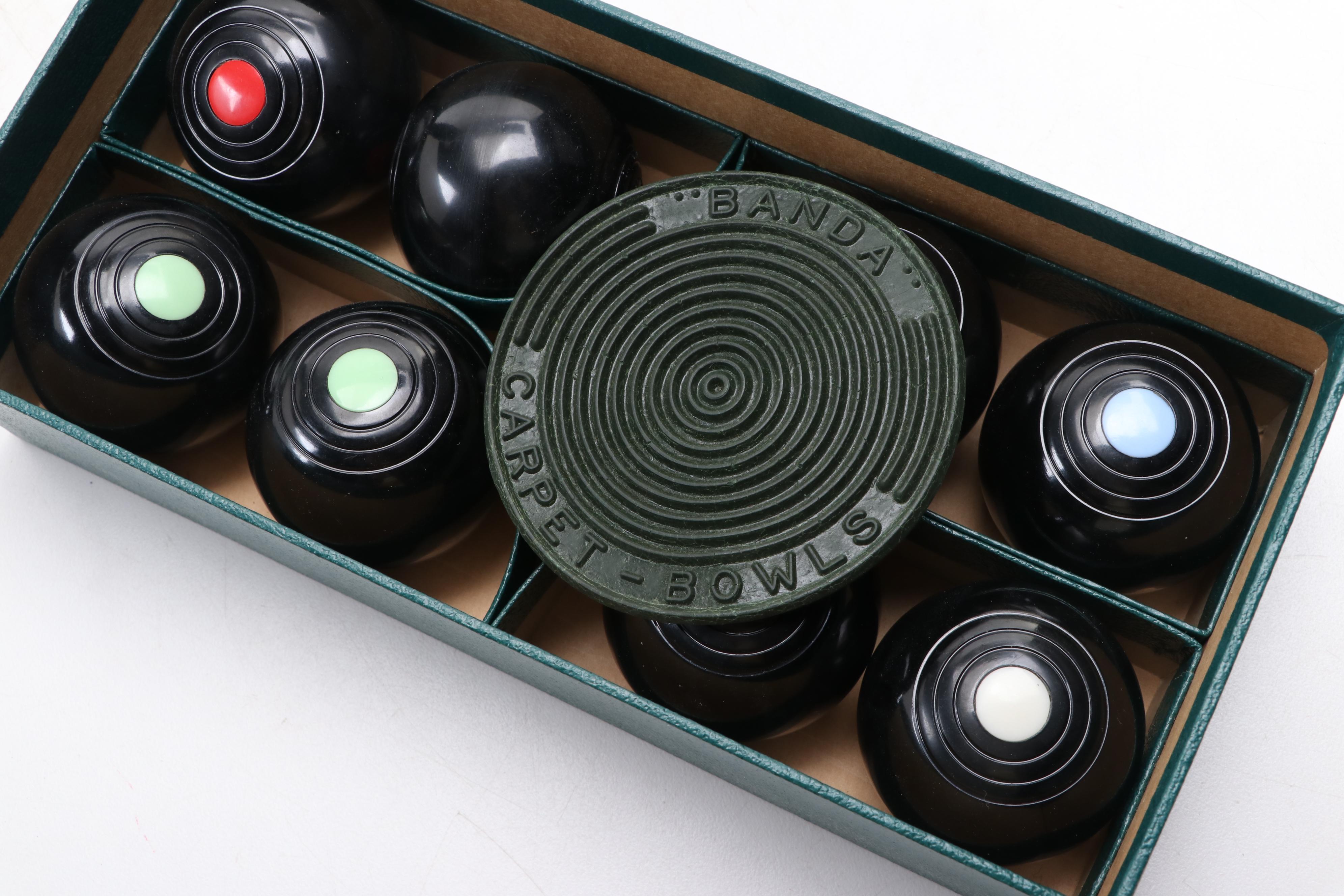 B&A Carpet Bowls Indoor Game, Mid-20th Century