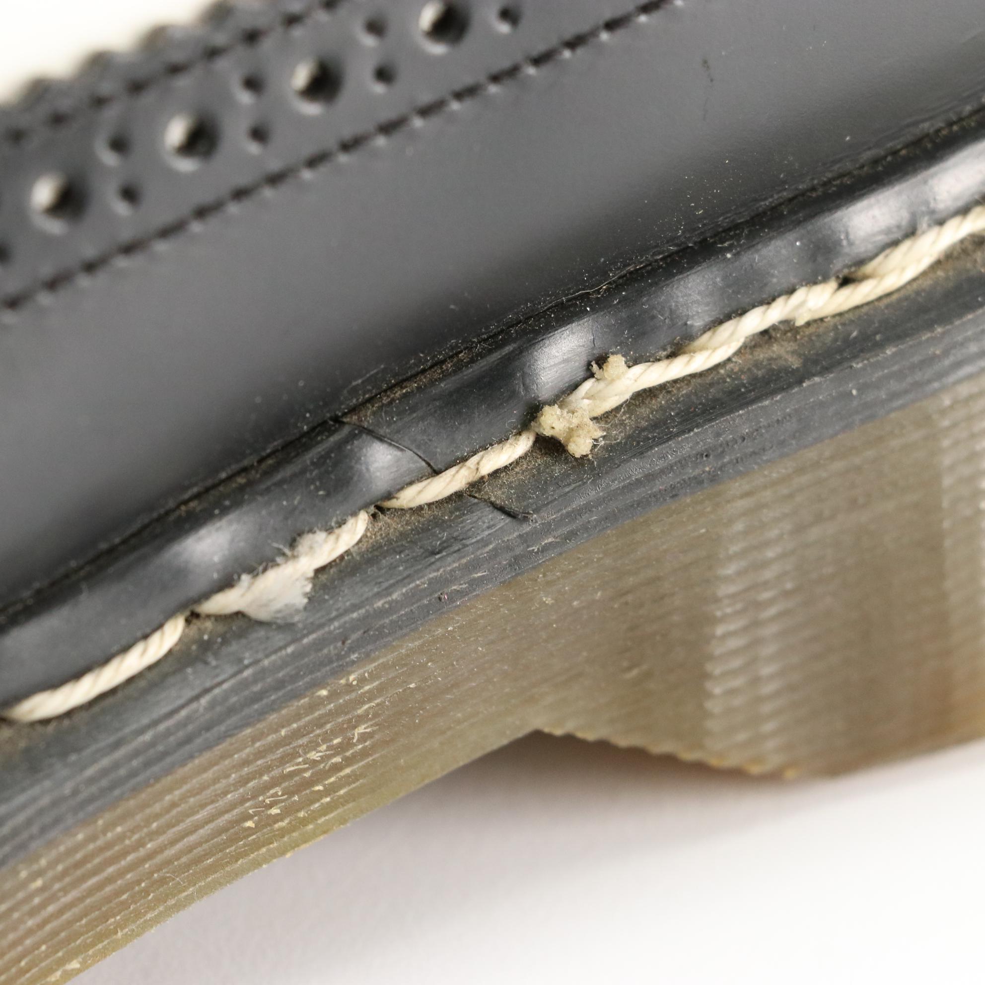 Men's Dr. Martens Classic 3989 Bex Black and White Smooth Leather Brogue Shoes