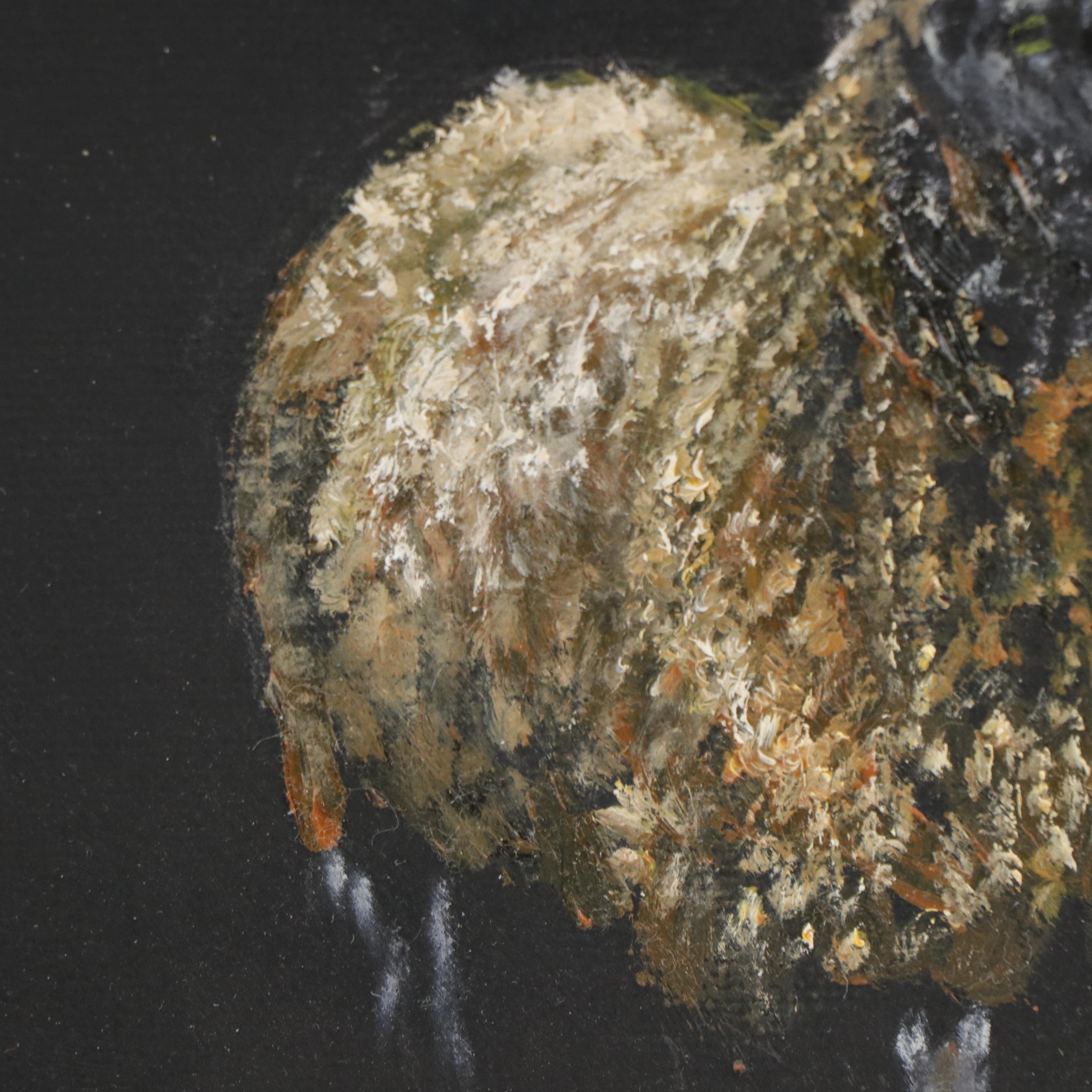 Siân Sloman Oil Painting of Sheep, 2023