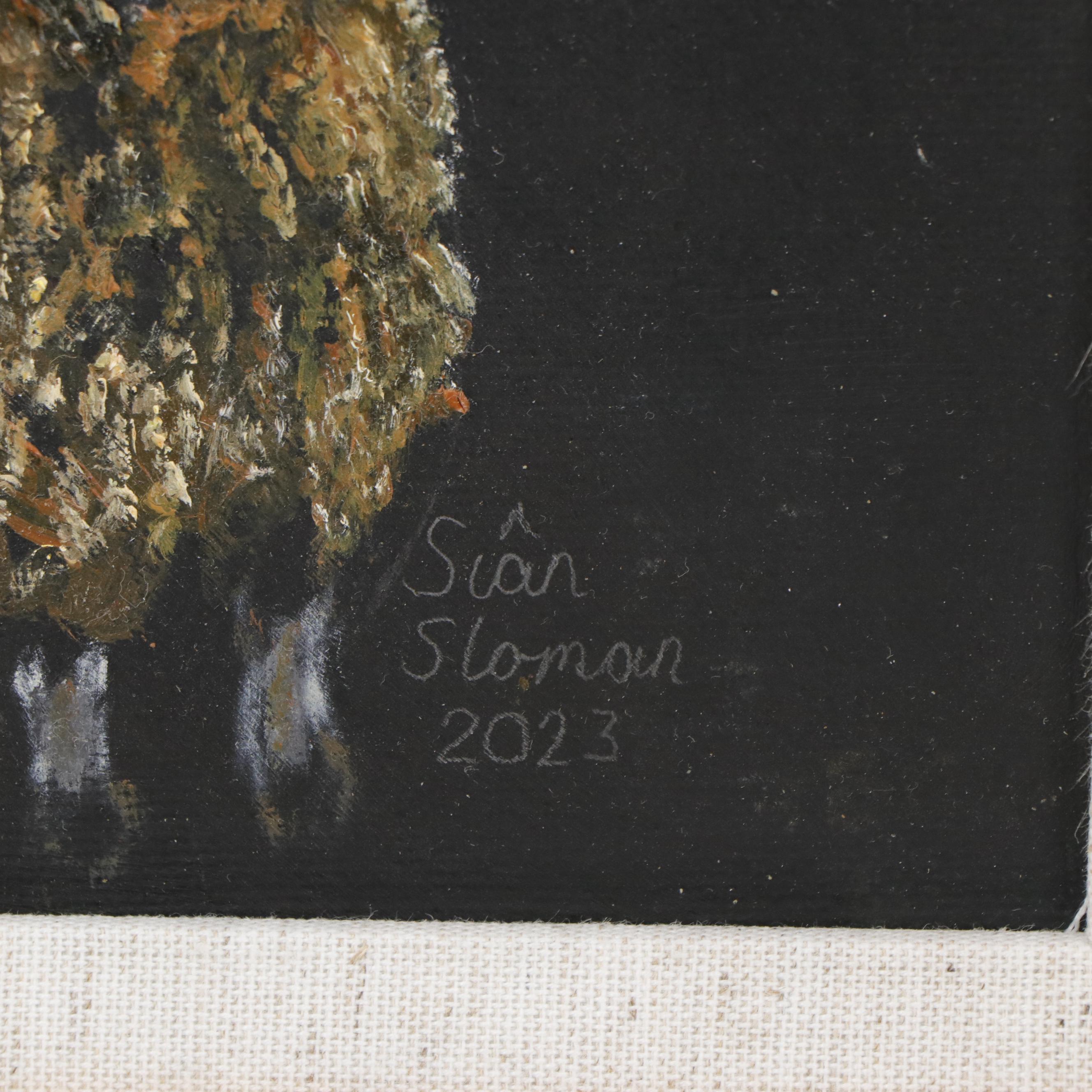 Siân Sloman Oil Painting of Sheep, 2023