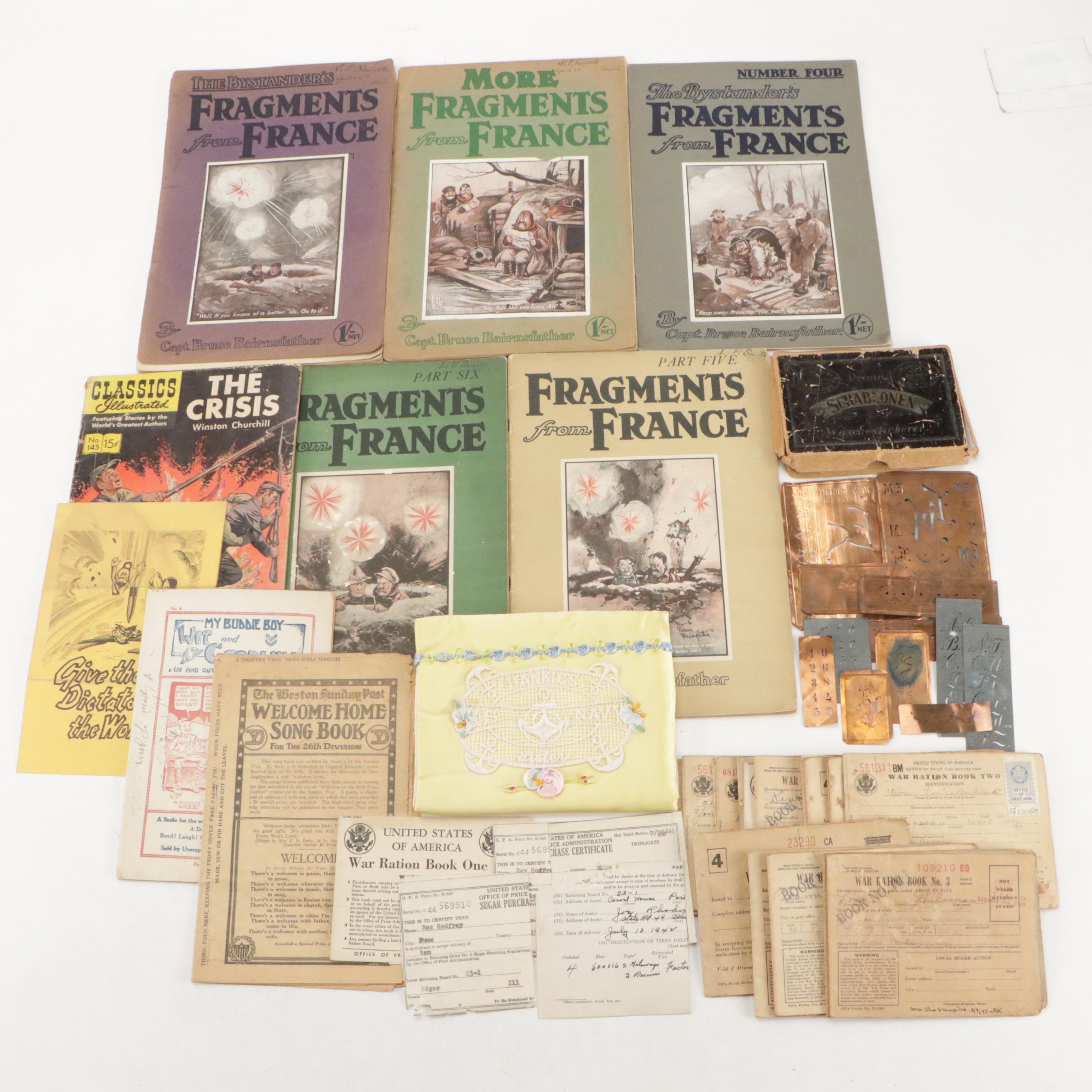 World War II Ration Books, Sugar Purchase Certificates and More