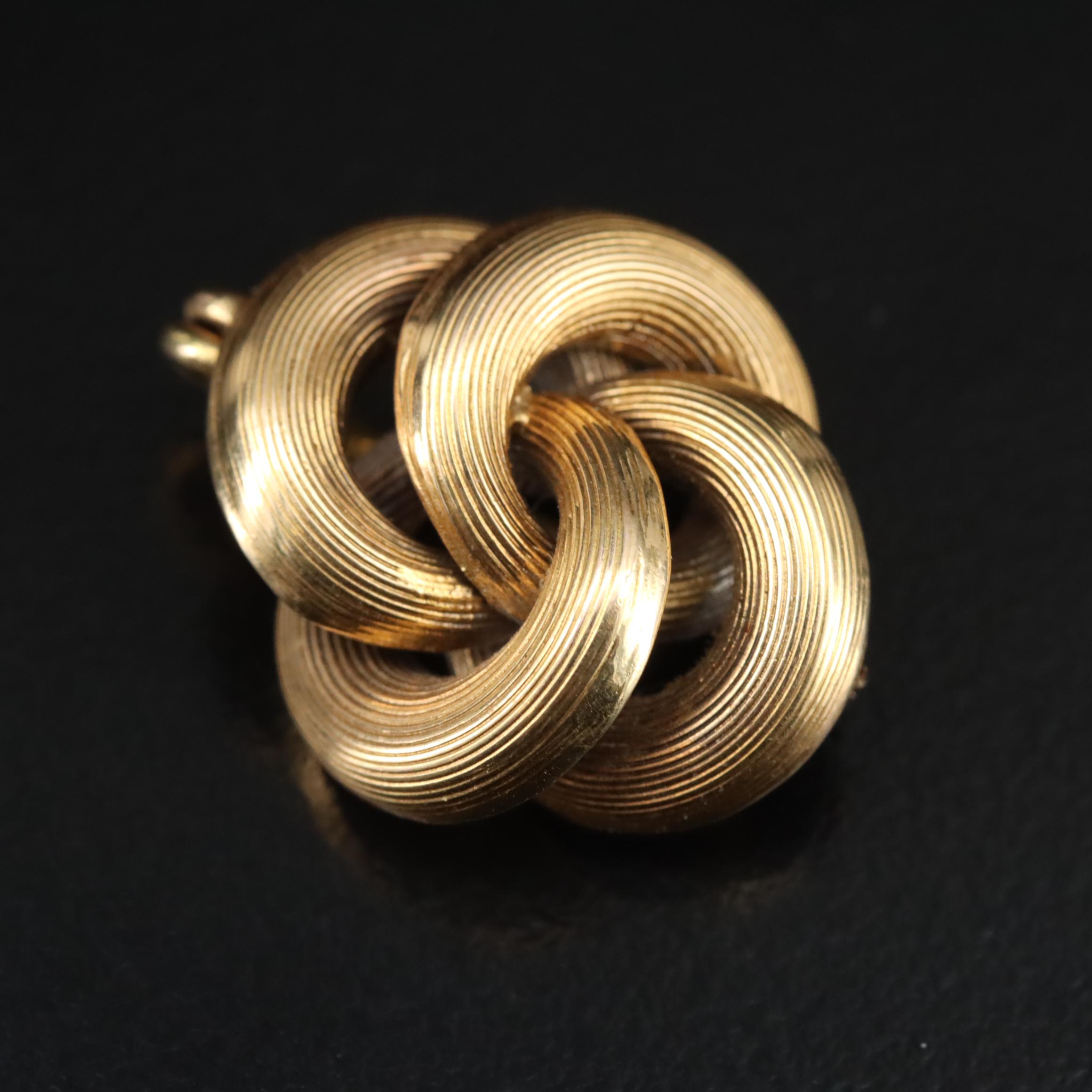 Antique 14K Love Knot Pin