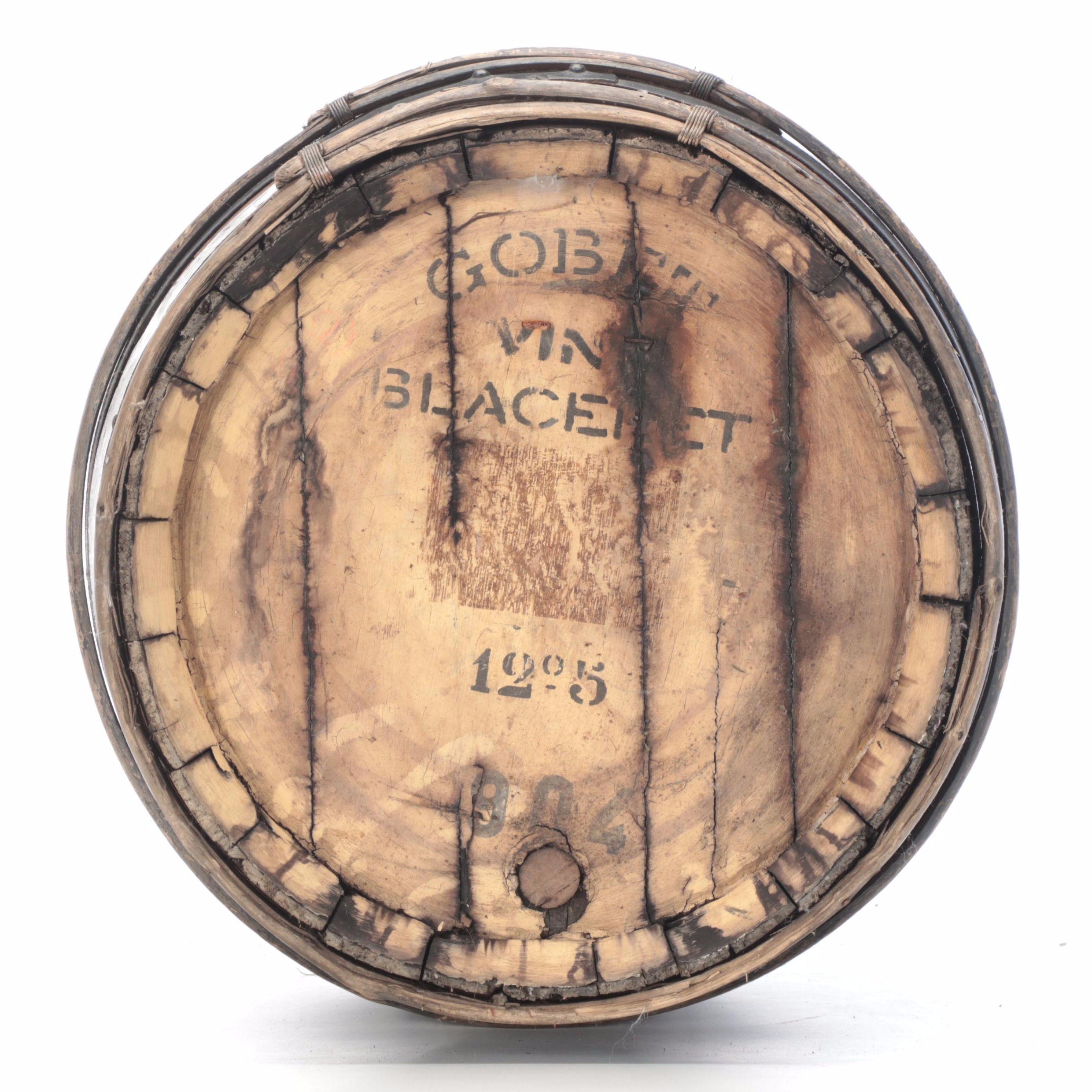 Bent Wooden Stave Wine Barrel, 20th Century