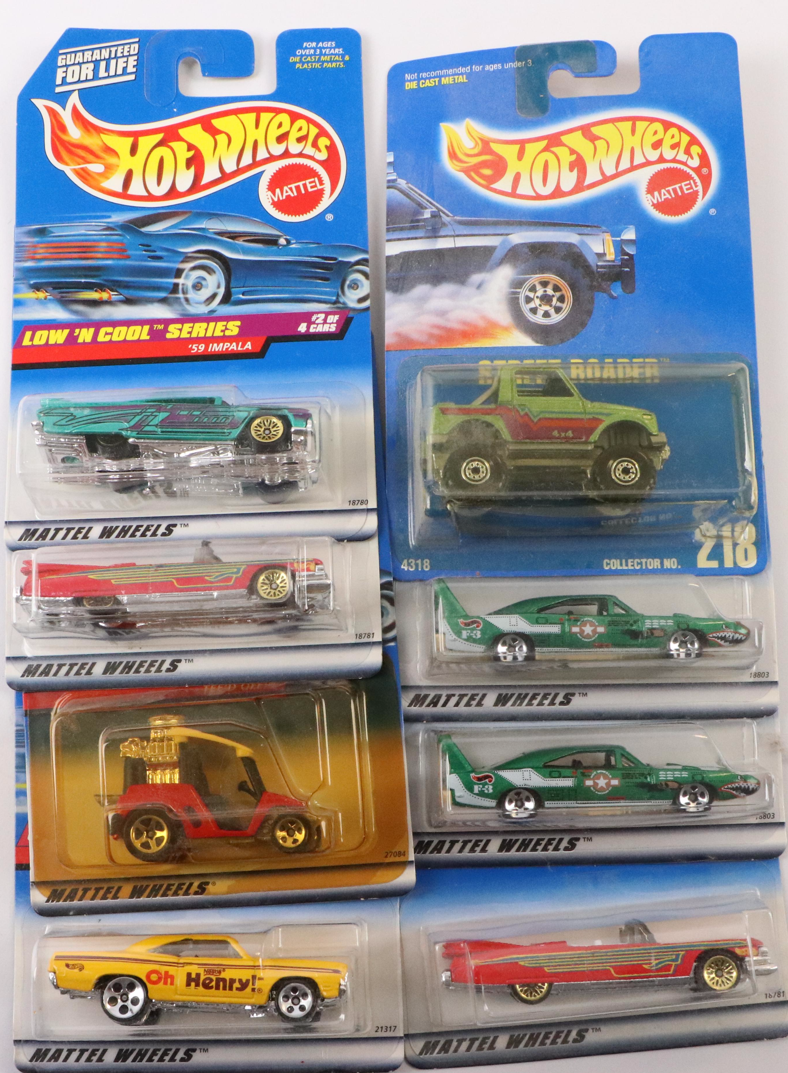 Hot Wheels Car Carrier with Low 'N Cool Series, Sugar Rush Series and More
