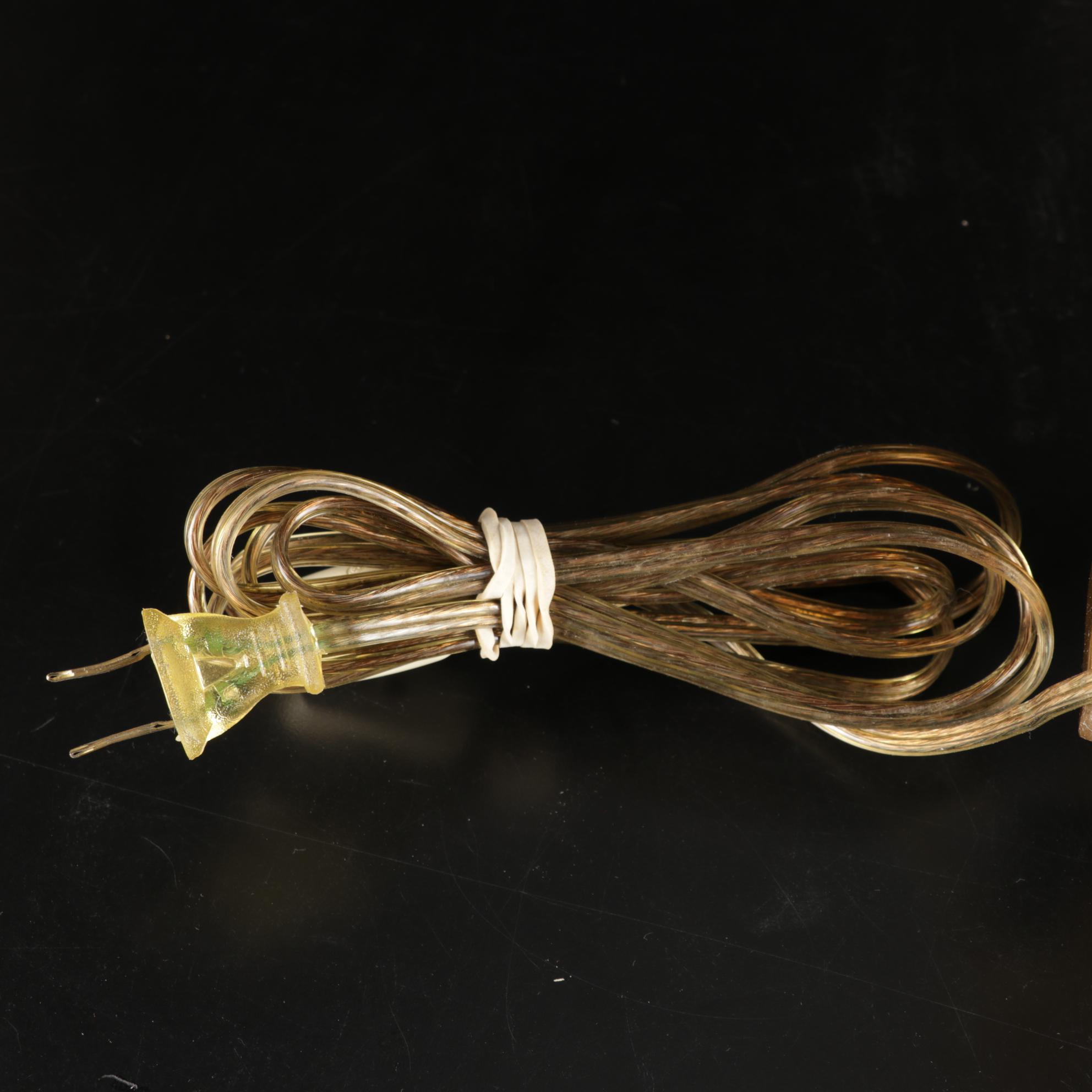 Marbro Lamp Co. Brass and Crystal Table Lamp Featured with Pair of Gilt Frames