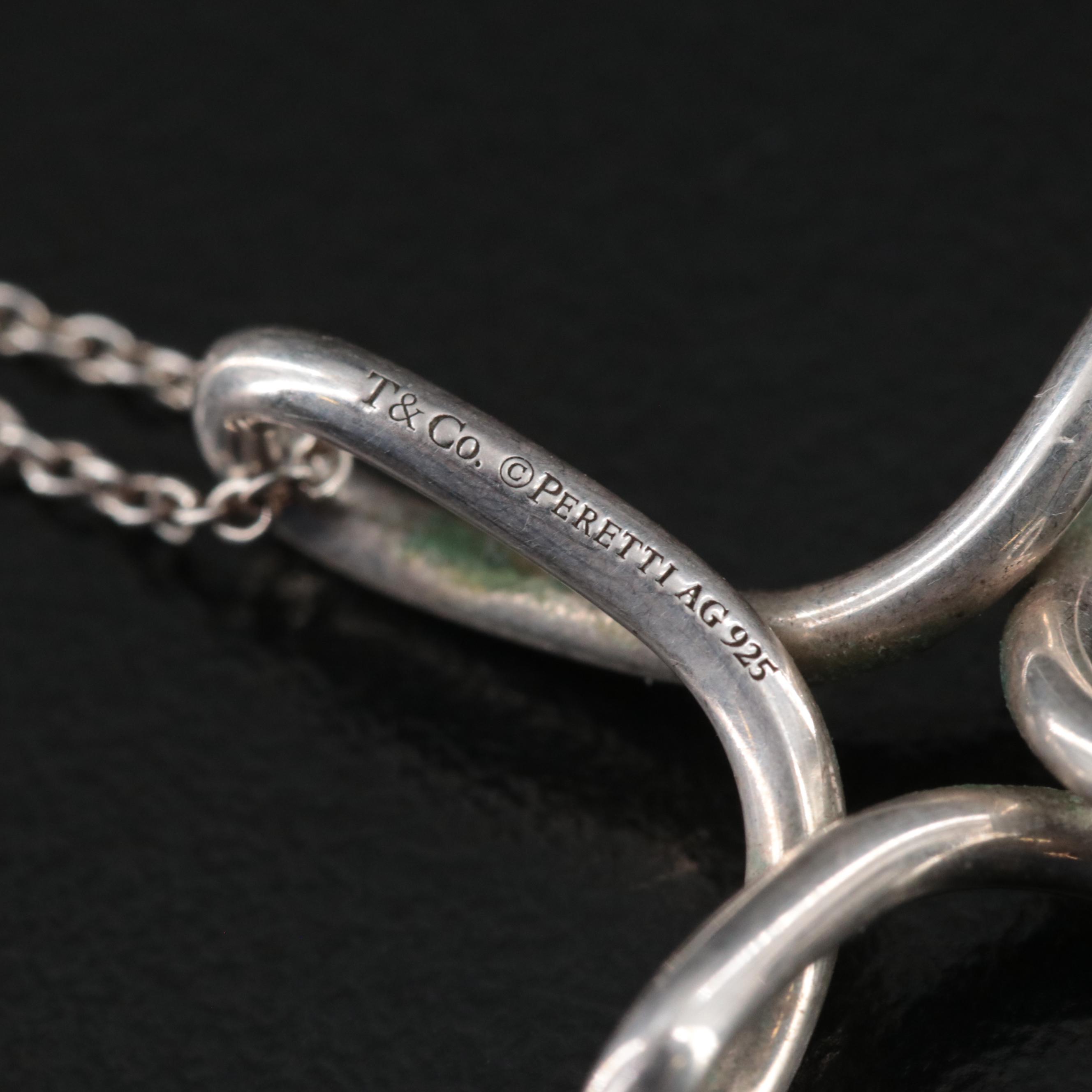 Elsa Peretti for Tiffany & Co. Sterling Infinity Cross Pendant Necklace