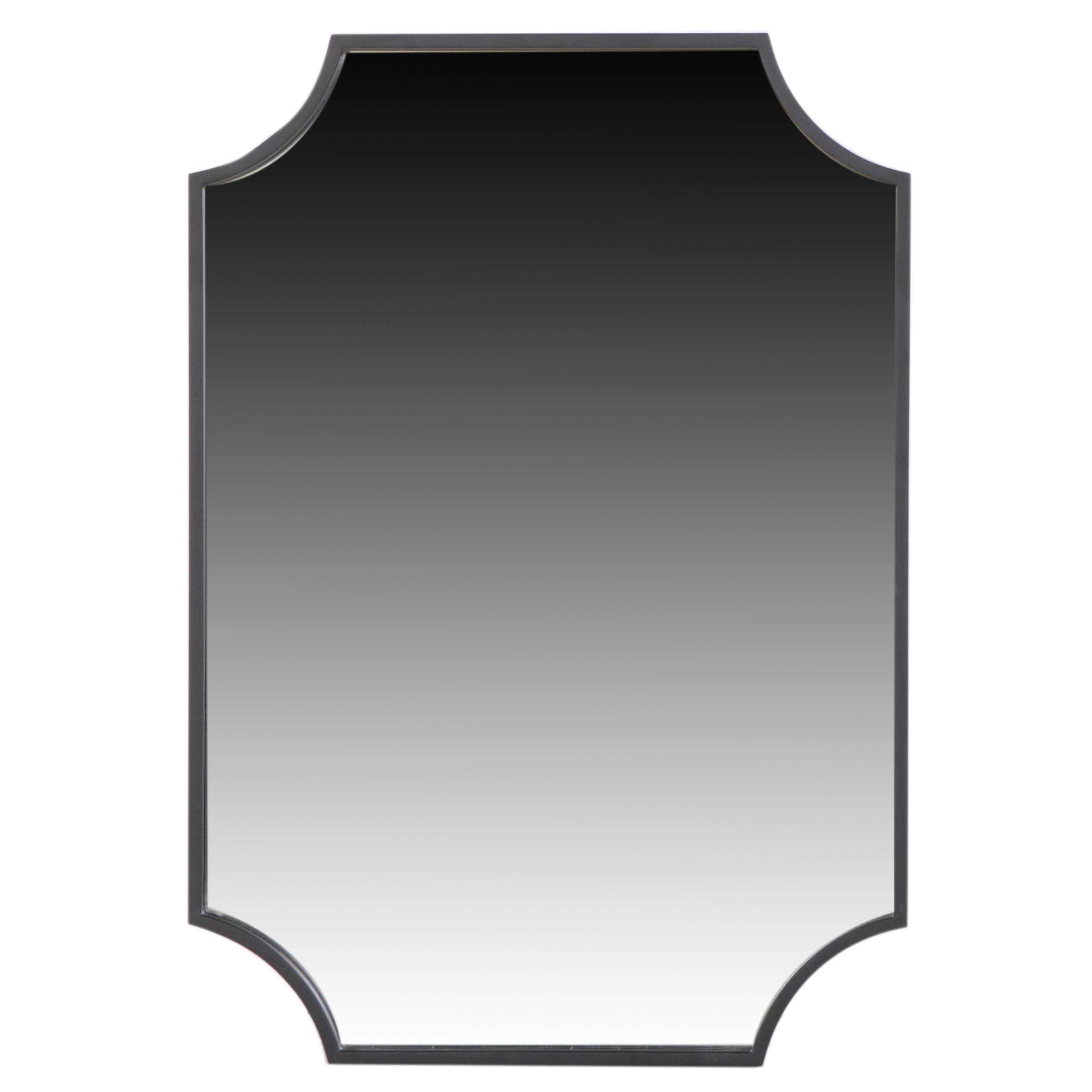 Signature Hardware Ulric Decorative Vanity Mirror in Matte Black Finish