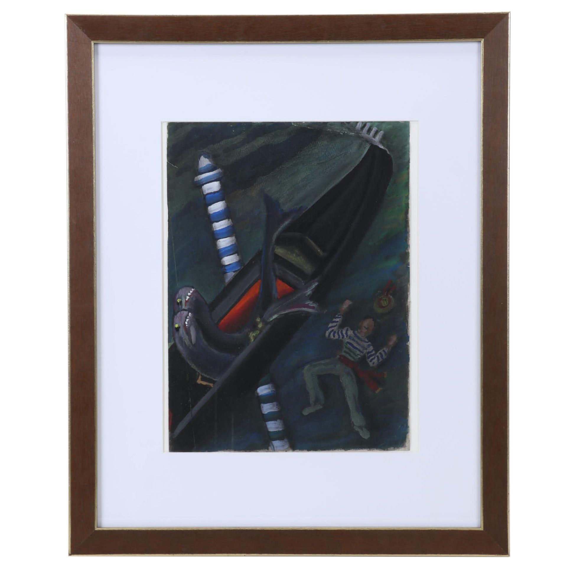 Abstract Figurative Watercolor Painting