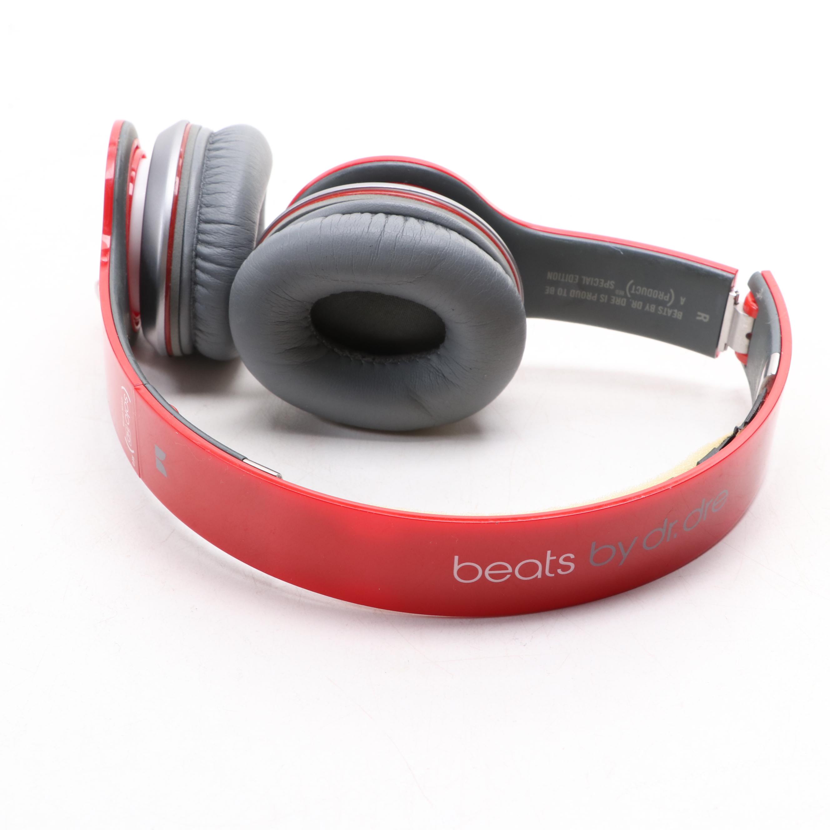 Beats by Dre Solo HD Red Edition On-Ear Headphones with In-Ear Wired Headphones