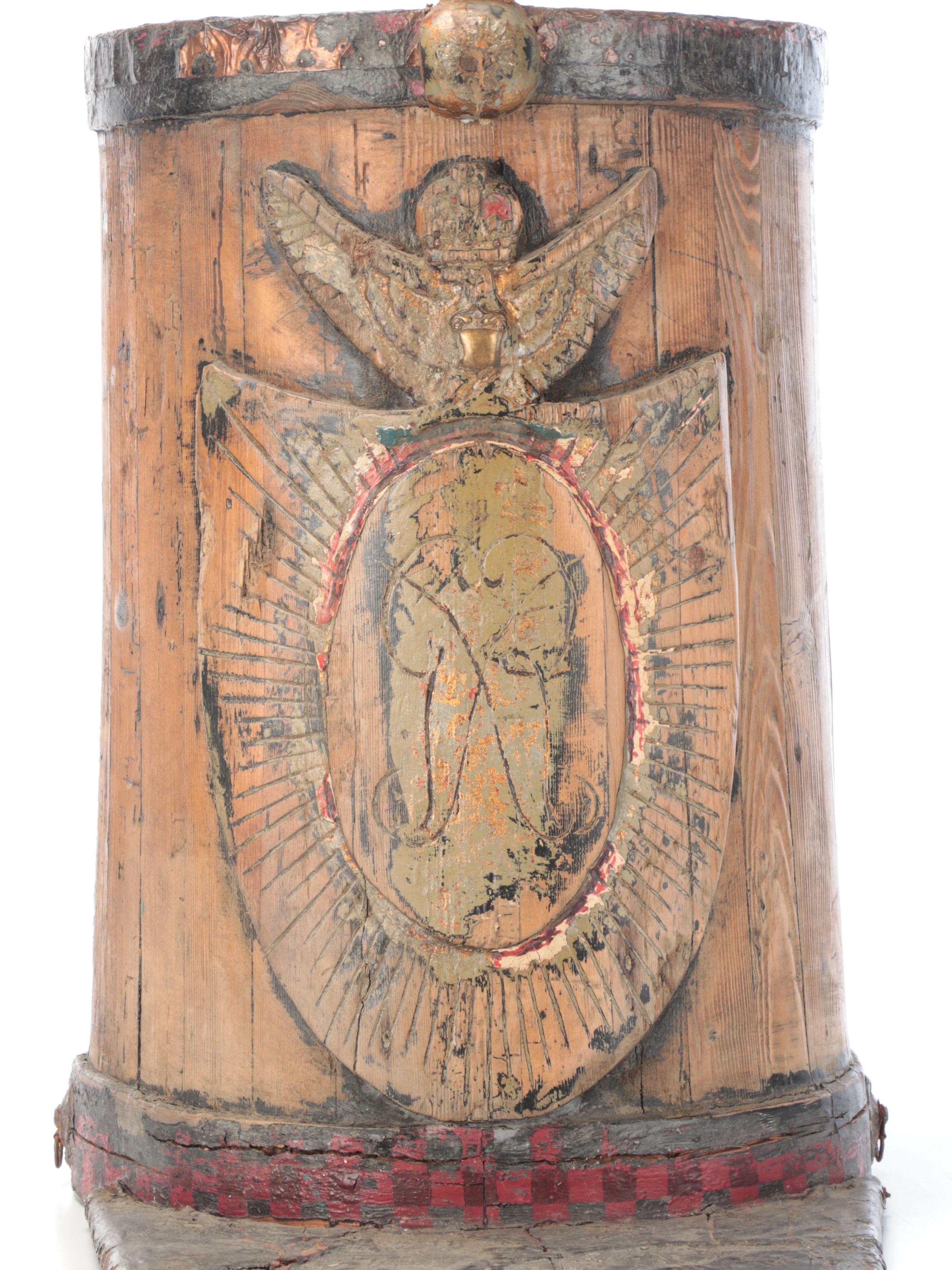 Napoleonic Wars Style British Military Shako Hat Trade Sign, 19th Century