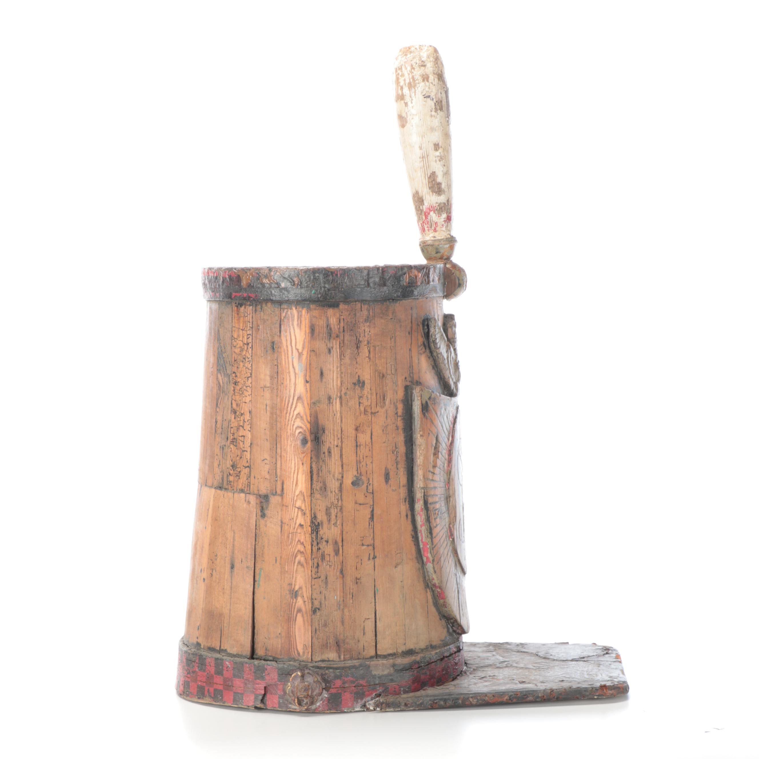 Napoleonic Wars Style British Military Shako Hat Trade Sign, 19th Century