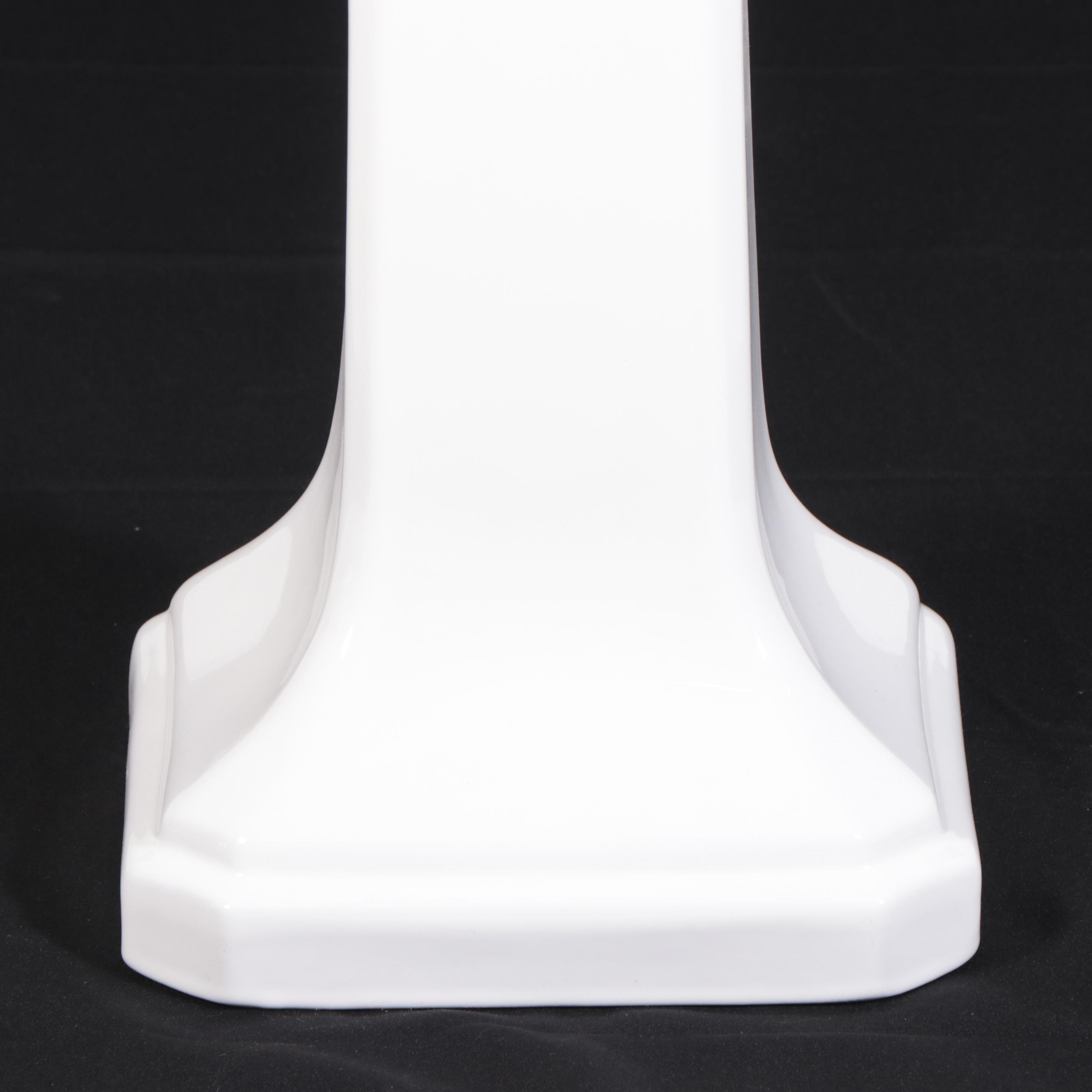 Signature Hardware Porcelain Pedestal For Vanity Sink EBTH