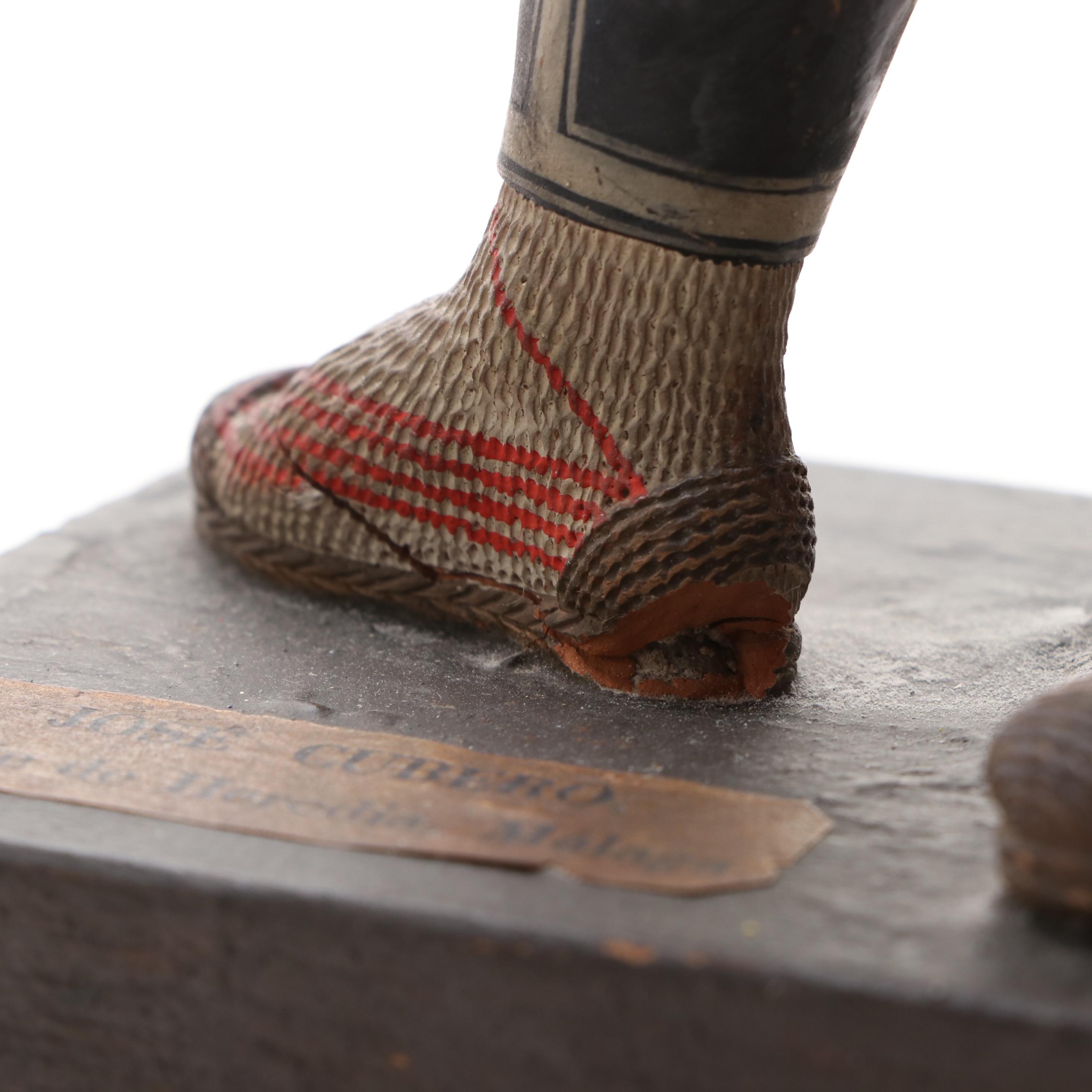 Pair of Jose Cubero Spanish Cold-Painted Terracotta Figures