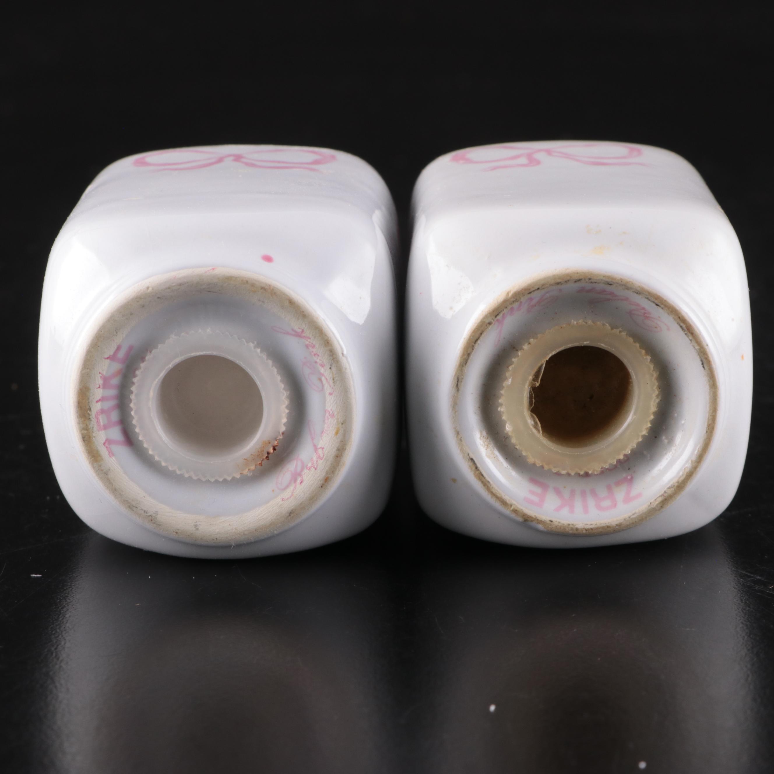 Vista Alegre and Other  "Ruban Pink" Porcelain Dinnerware and Glass Stemware