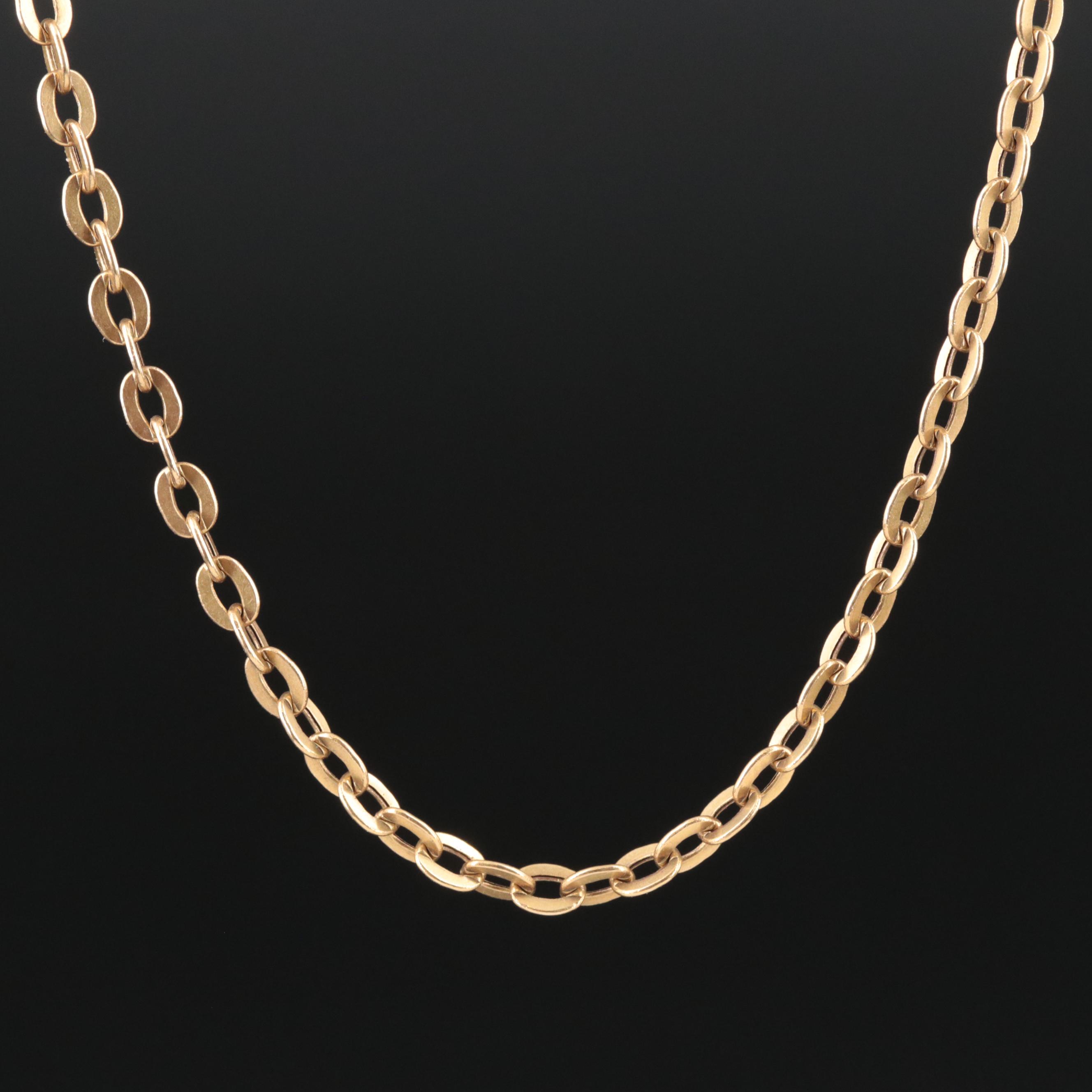 18K Cable Chain Necklace