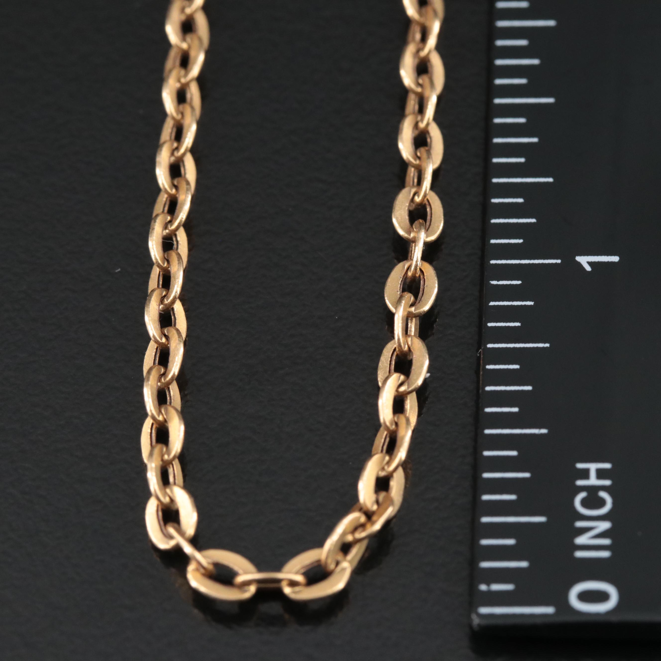 18K Cable Chain Necklace