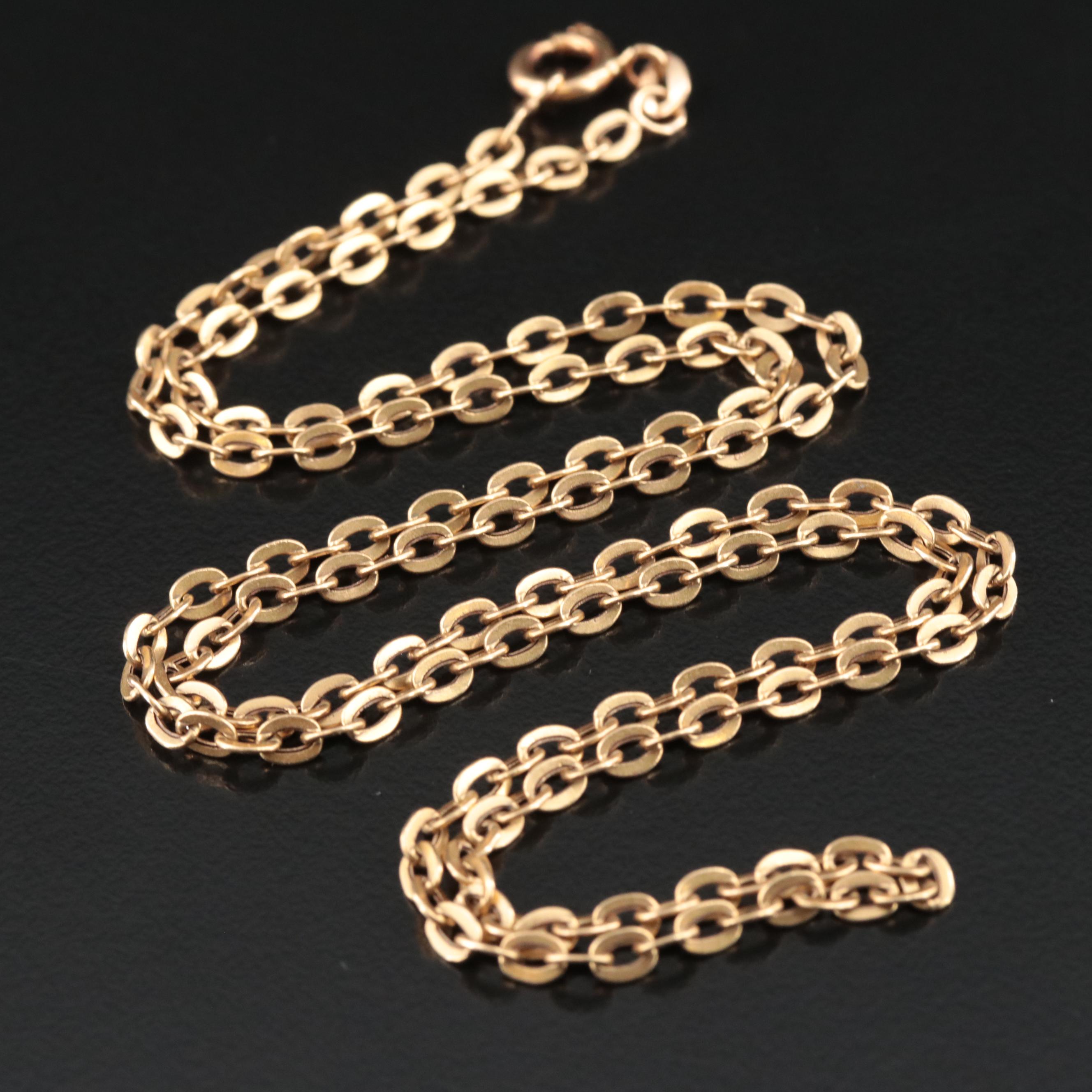 18K Cable Chain Necklace