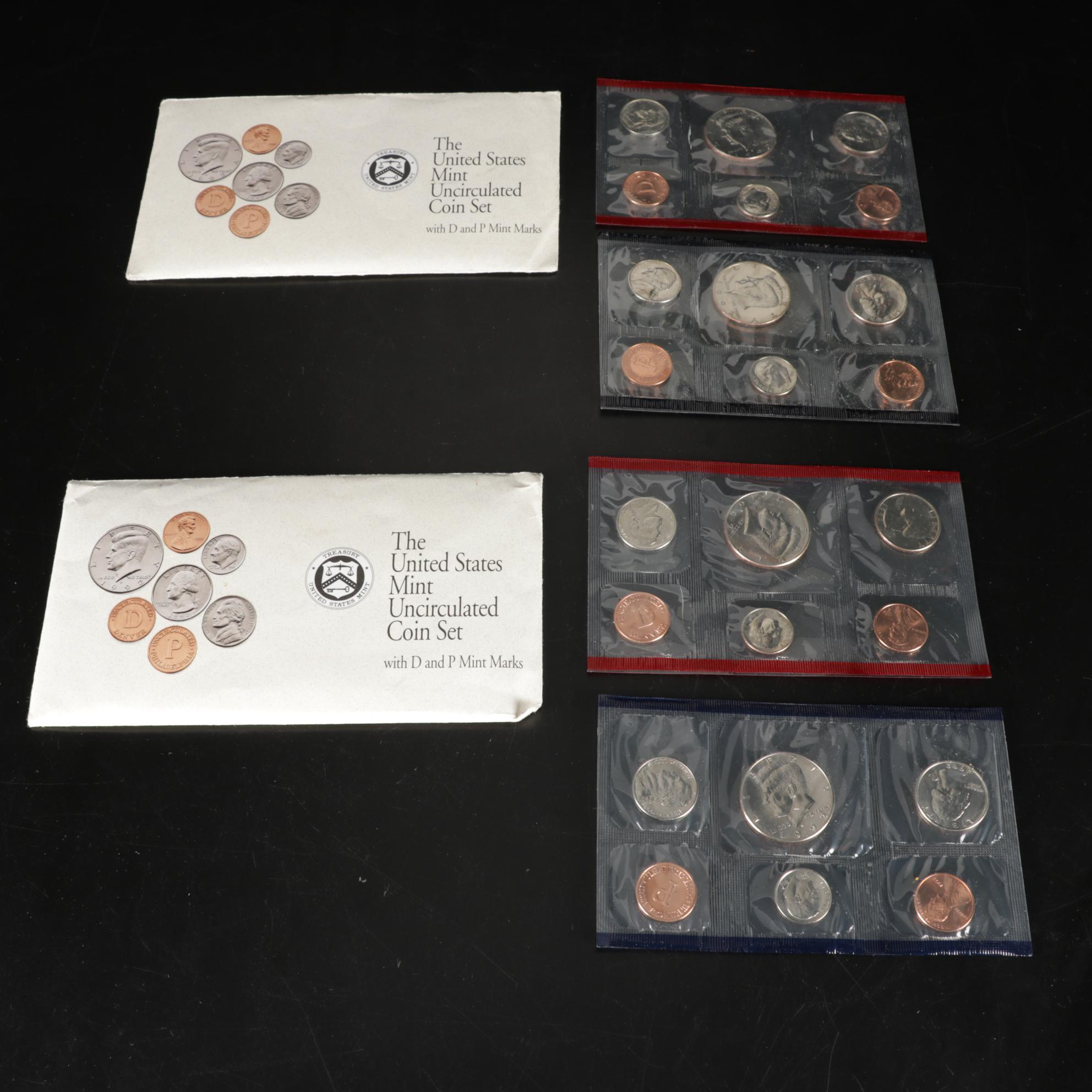 Thirty-One United States Mint Uncirculated Coin Sets