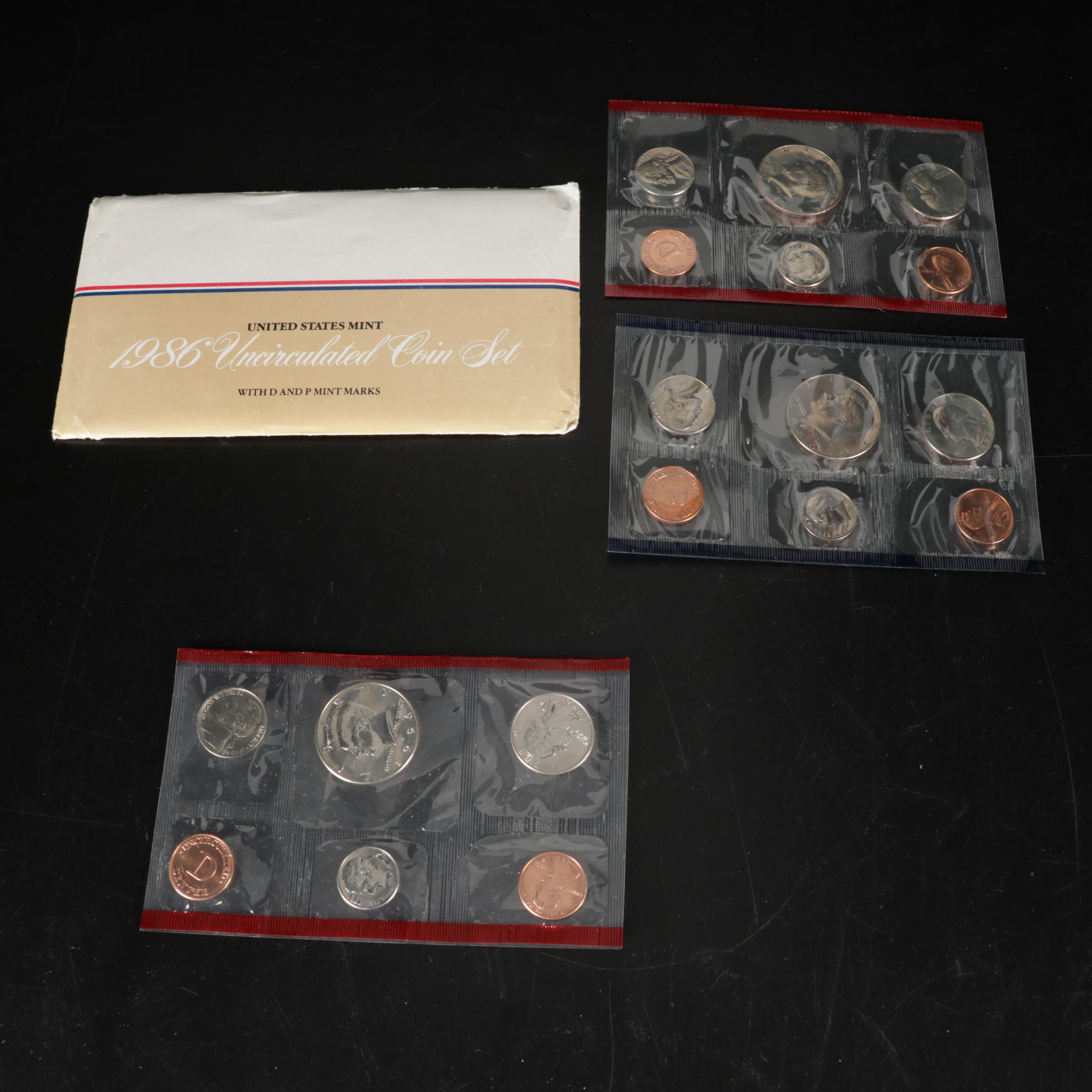 Thirty-One United States Mint Uncirculated Coin Sets