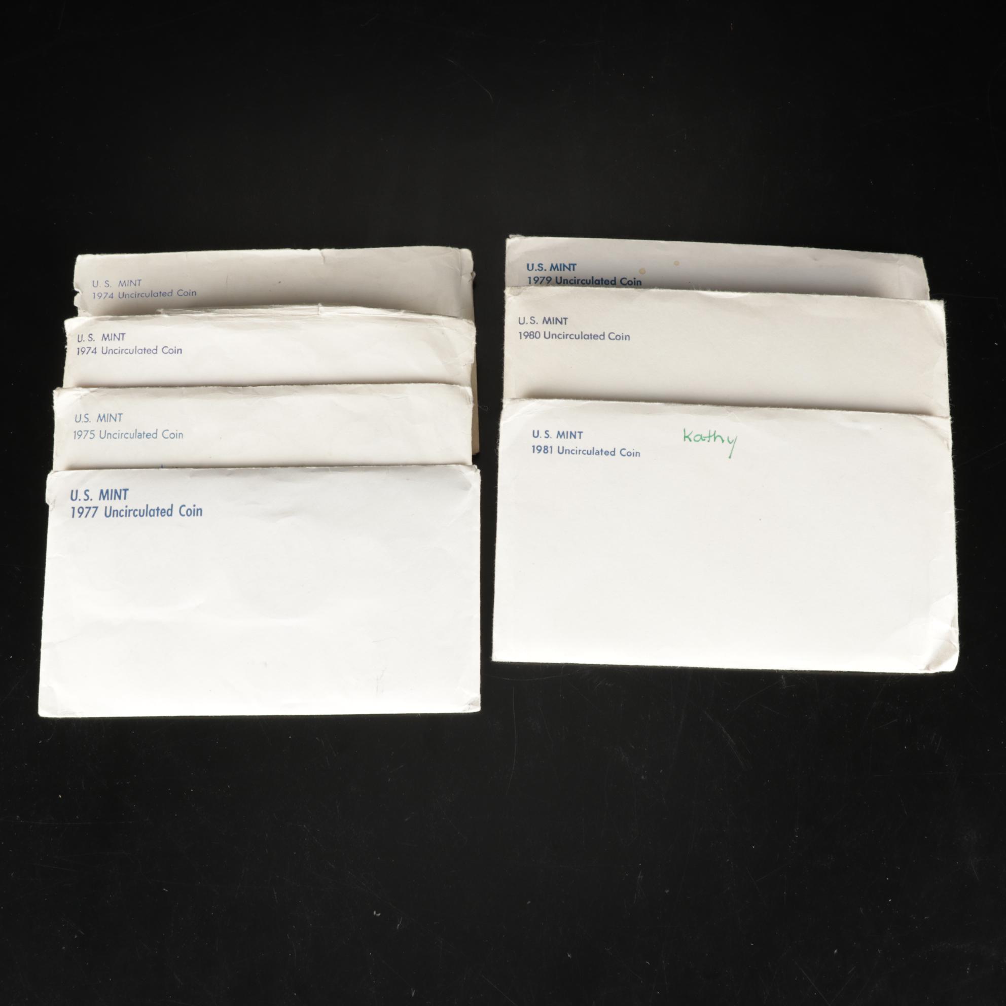 Thirty-One United States Mint Uncirculated Coin Sets