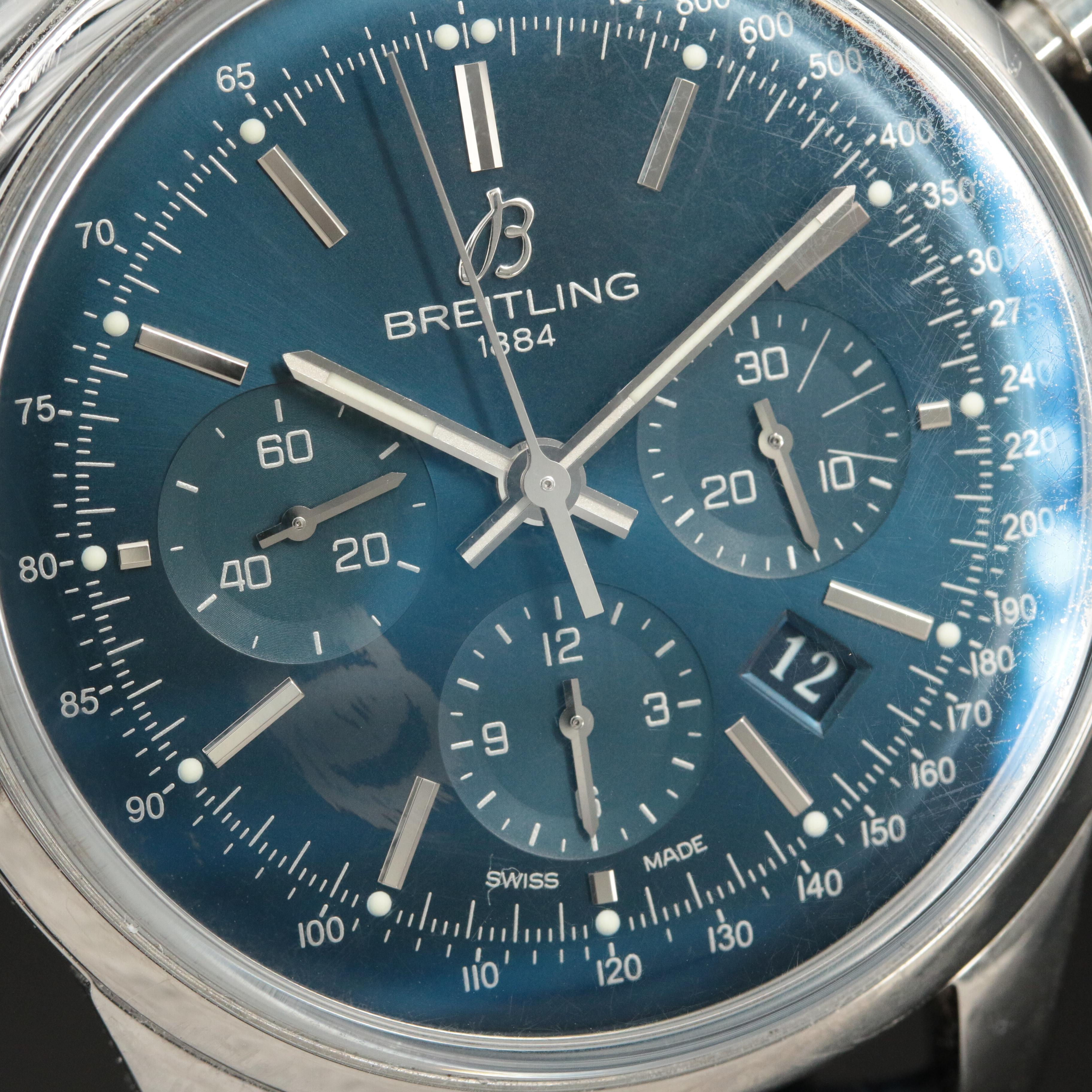 Breitling Transocean Chronograph Limited Edition Exhibition Back Watch