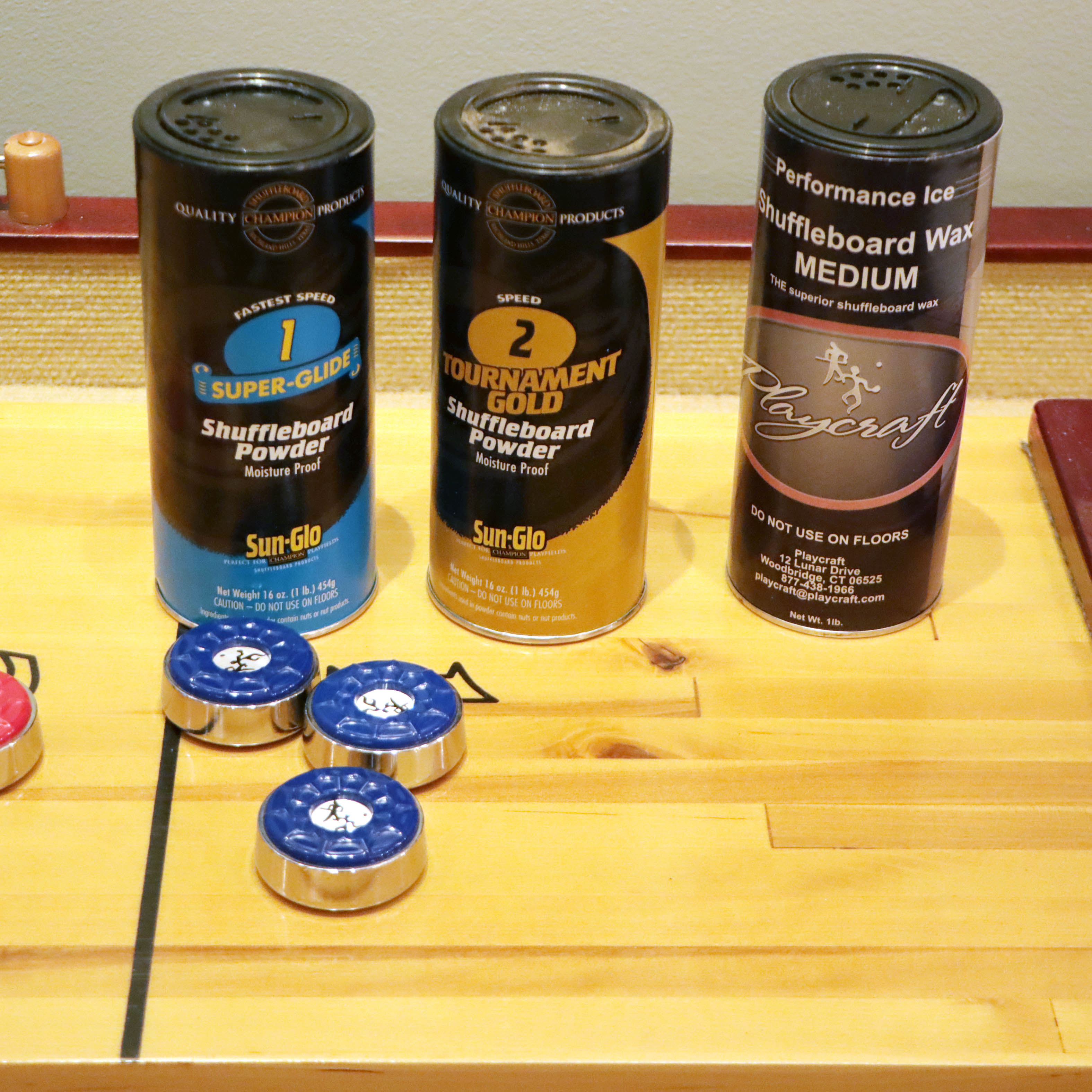 Playcraft 12' Shuffleboard Table with Accessories