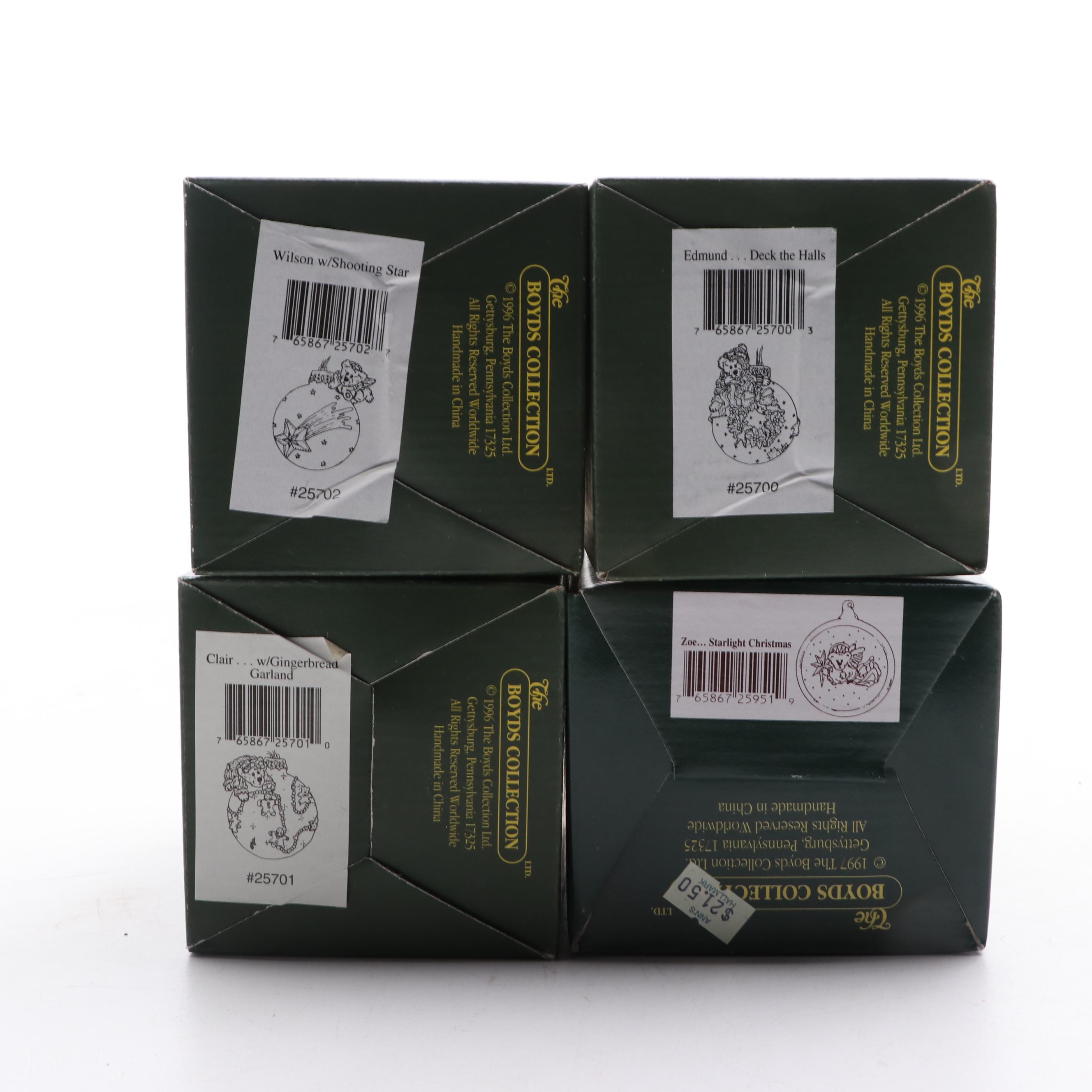 Boyds Bears Holiday Collection Ornaments