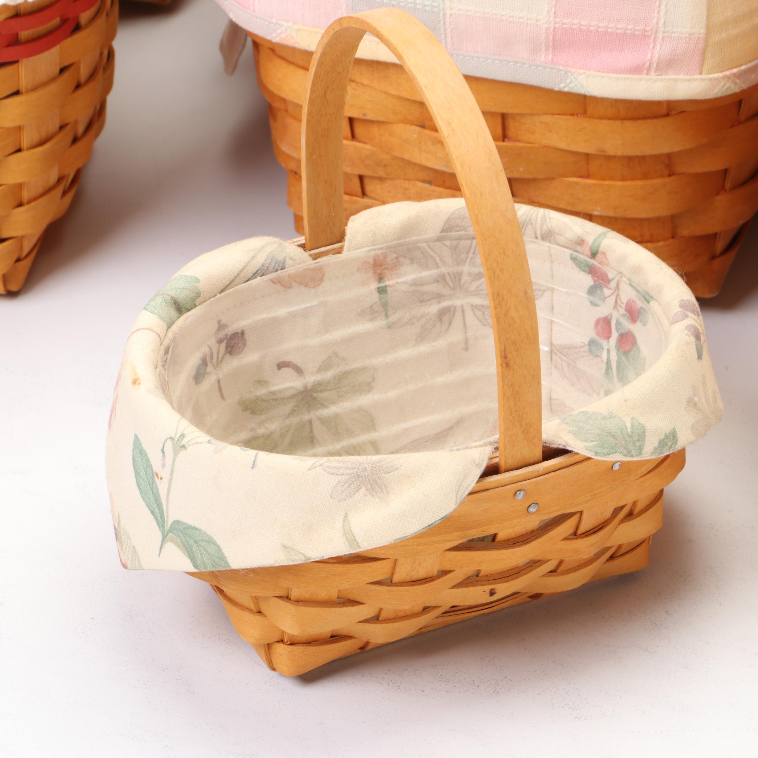 Longaberger Hand-Woven Square Basket, More Longaberger Baskets, Liners