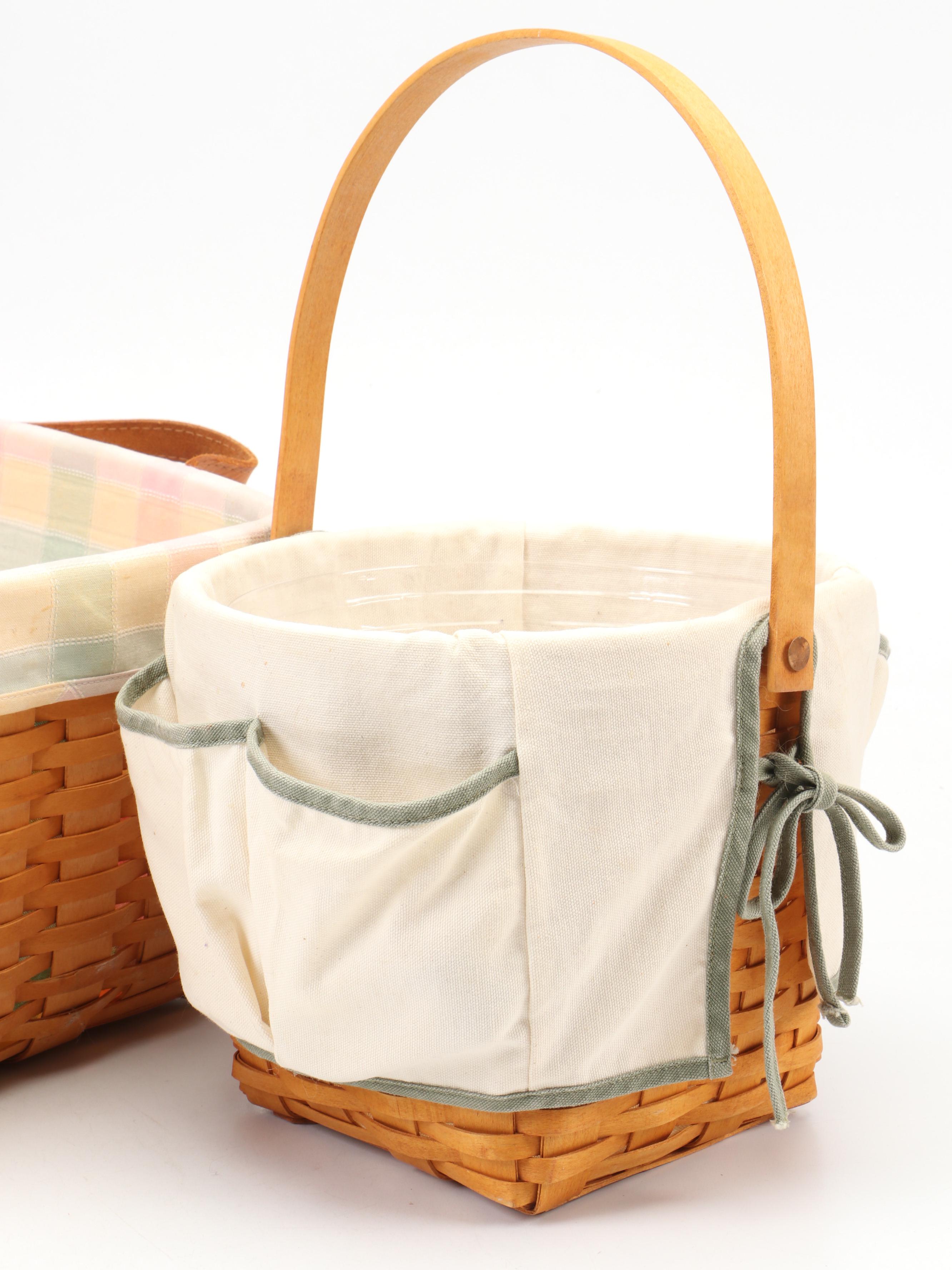 Longaberger Hand-Woven Square Basket, More Longaberger Baskets, Liners