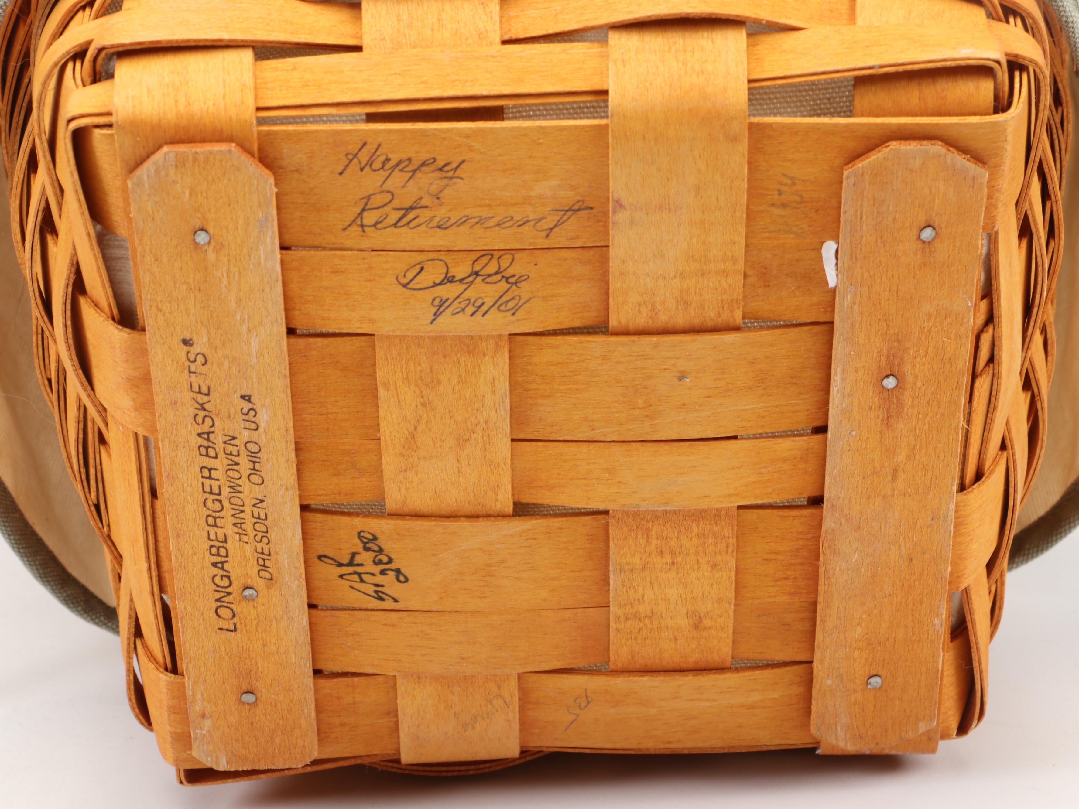 Longaberger Hand-Woven Square Basket, More Longaberger Baskets, Liners