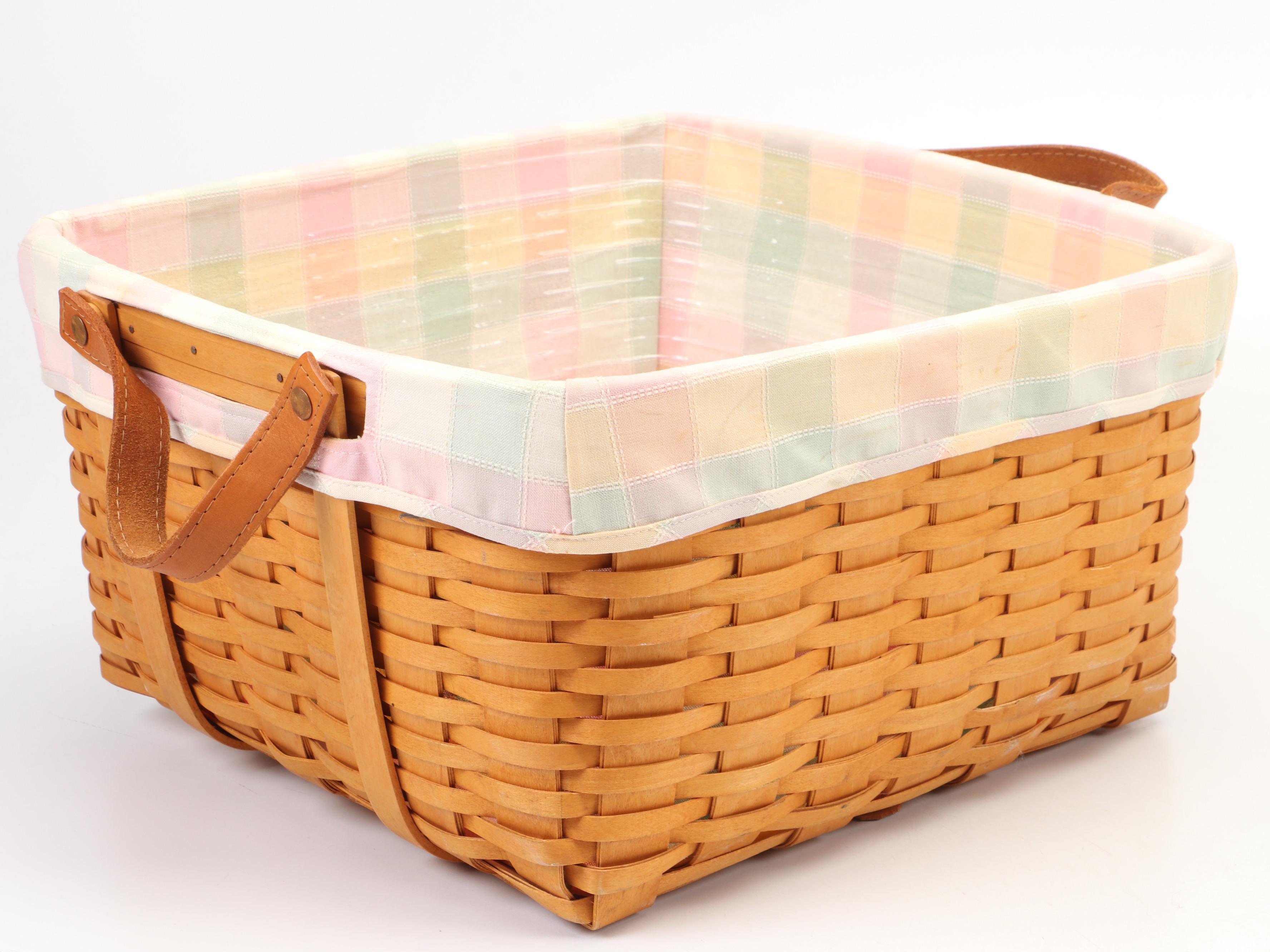 Longaberger Hand-Woven Square Basket, More Longaberger Baskets, Liners